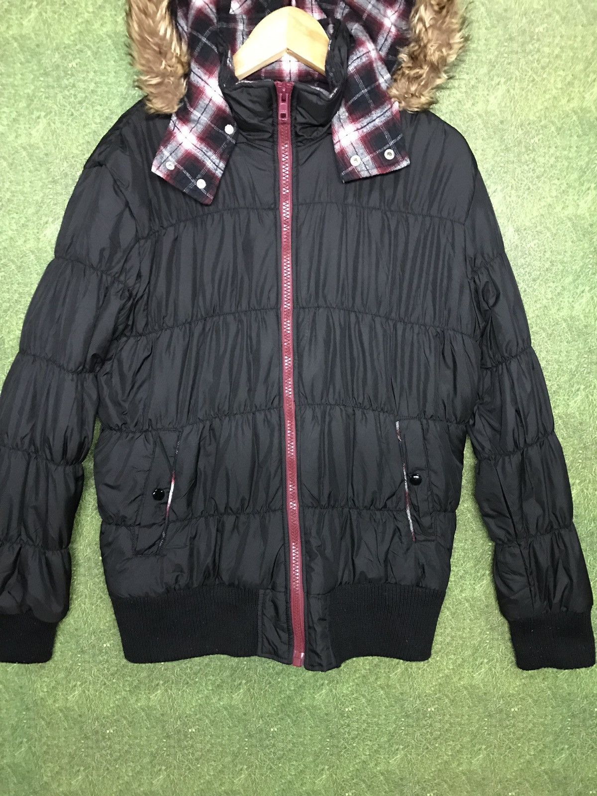 Japanese Brand × Vintage Sorridere Zipper Jacket Hoodie Style Puffer Padded Size US L / EU 52-54 / 3 - 3 Thumbnail