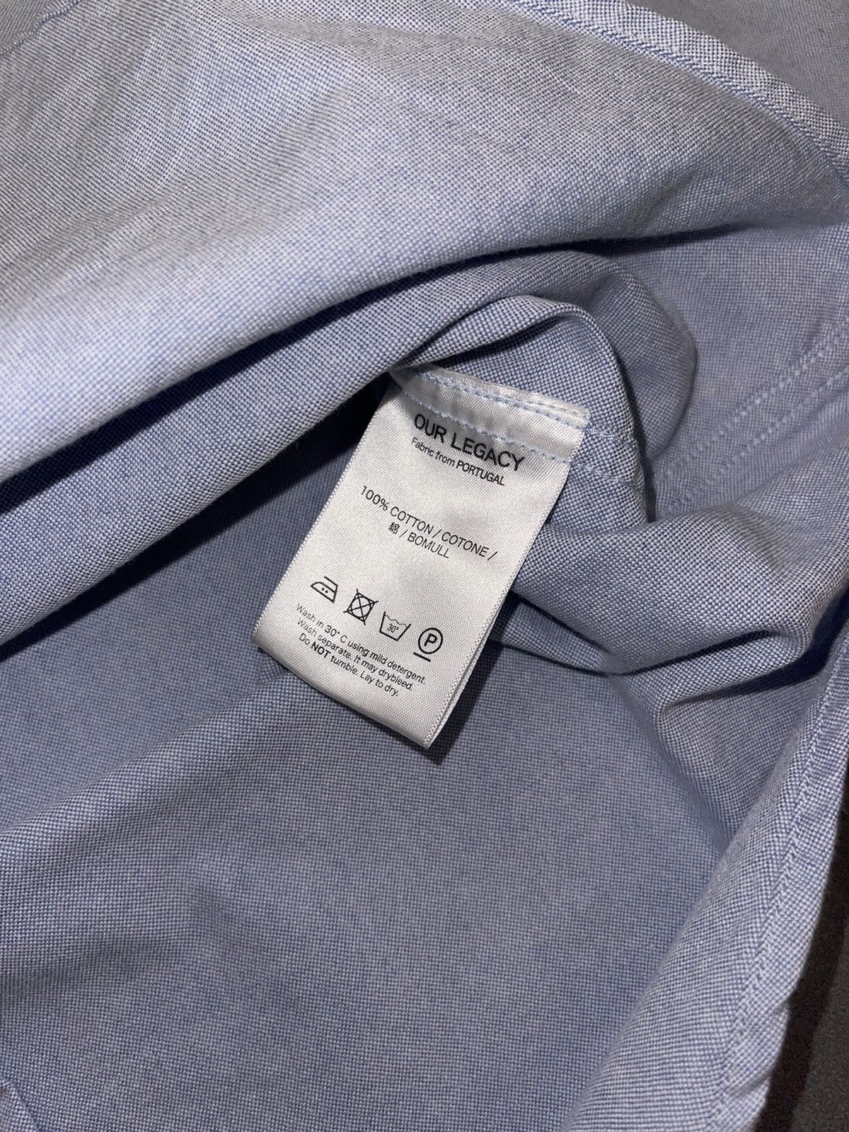 Our Legacy Our Legacy Baby Blue Button Up Shirt Size US S / EU 44-46 / 1 - 12 Thumbnail
