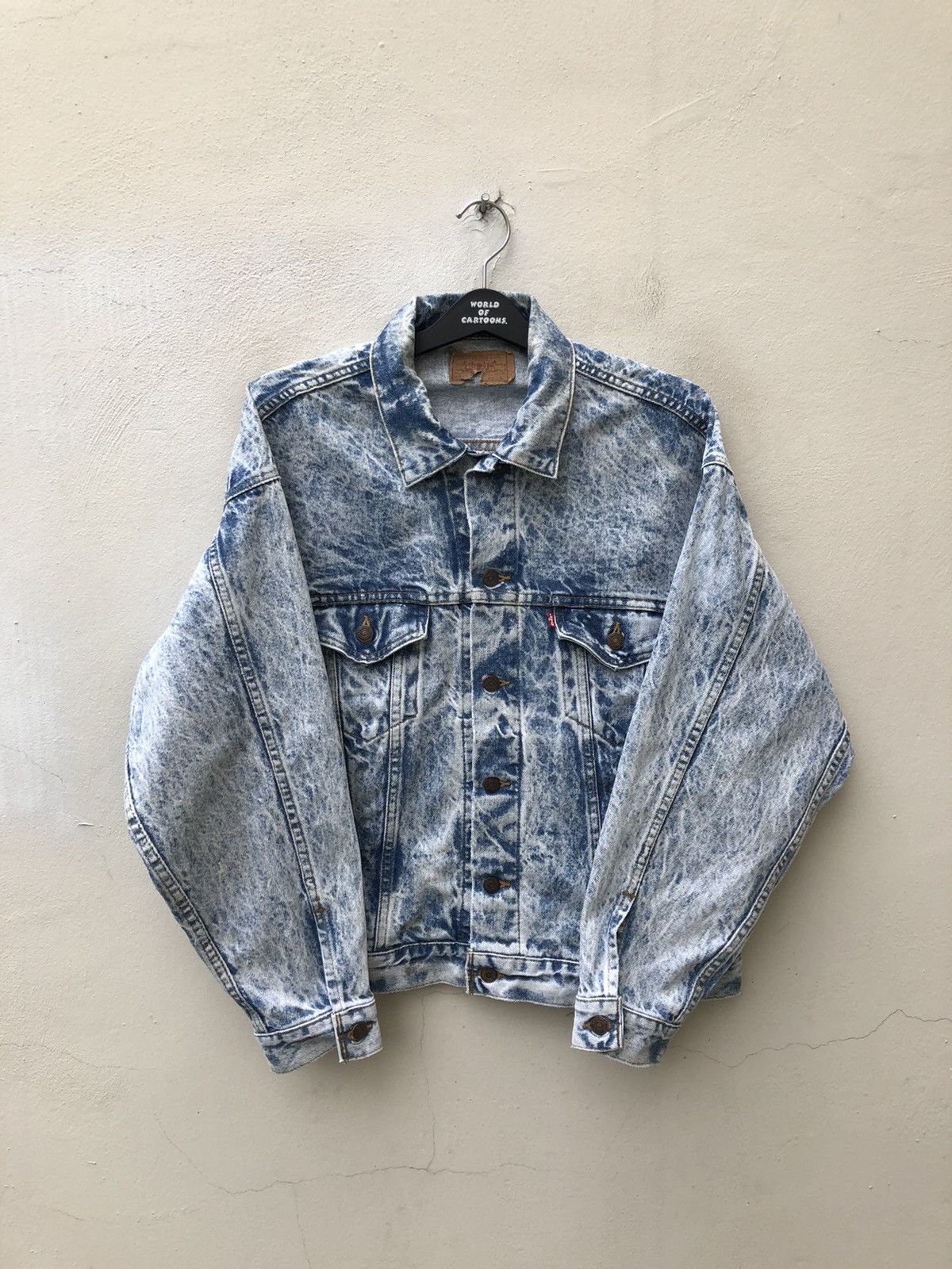 Levi's 80s 90s Levi’s Made in Usa Acid Washed Trucker Denim Jacket Size US L / EU 52-54 / 3 - 18 Thumbnail