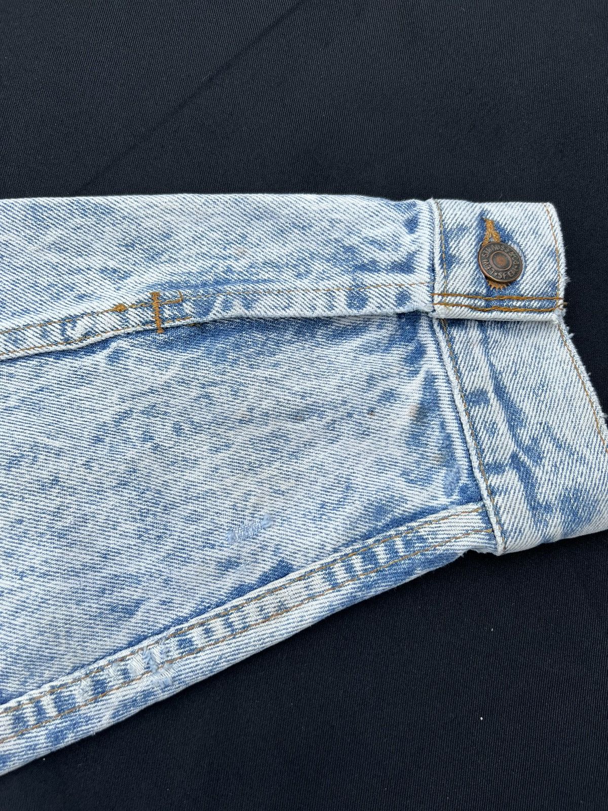 Levi's 80s 90s Levi’s Made in Usa Acid Washed Trucker Denim Jacket Size US L / EU 52-54 / 3 - 11 Thumbnail