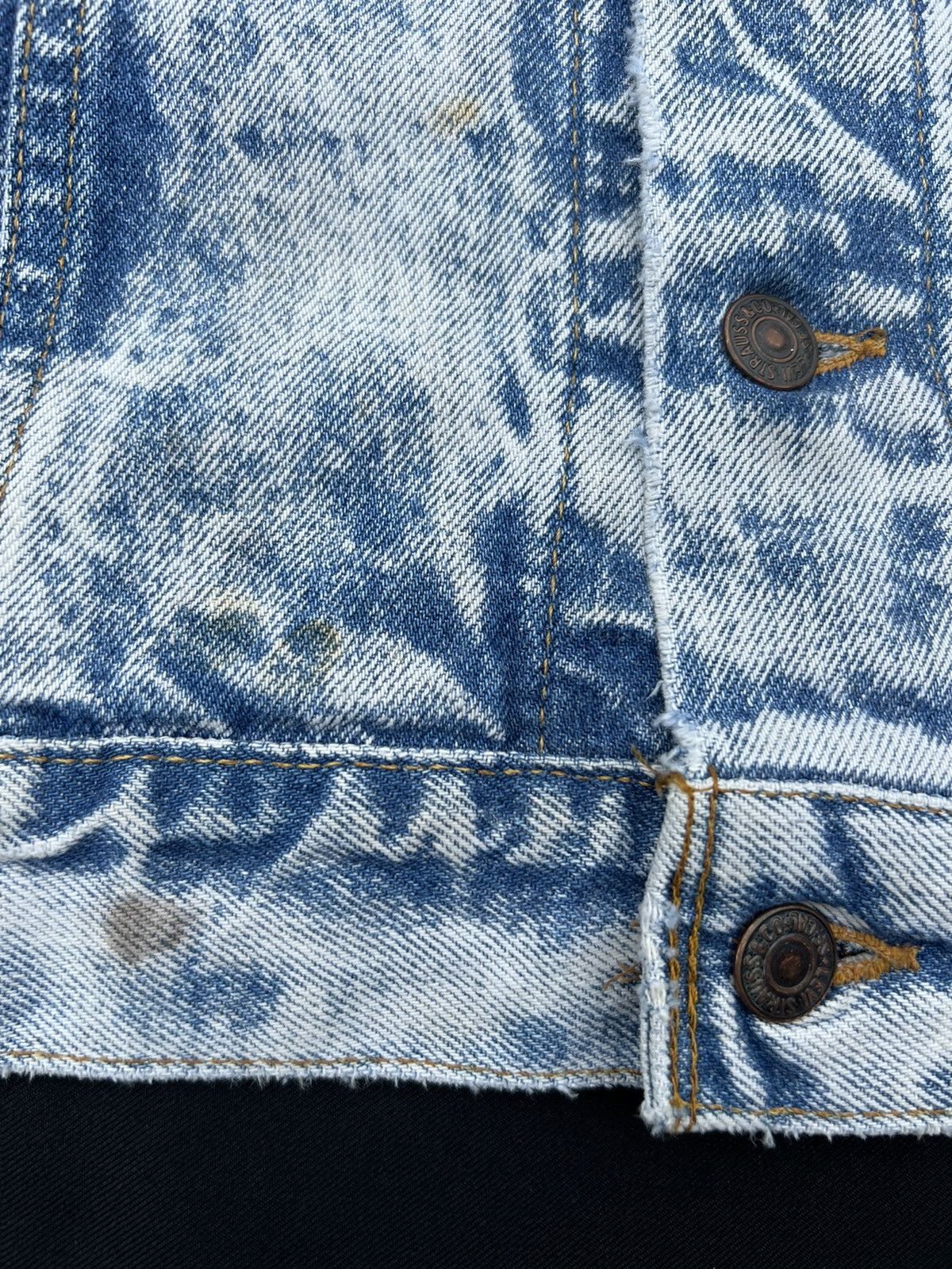 Levi's 80s 90s Levi’s Made in Usa Acid Washed Trucker Denim Jacket Size US L / EU 52-54 / 3 - 5 Thumbnail