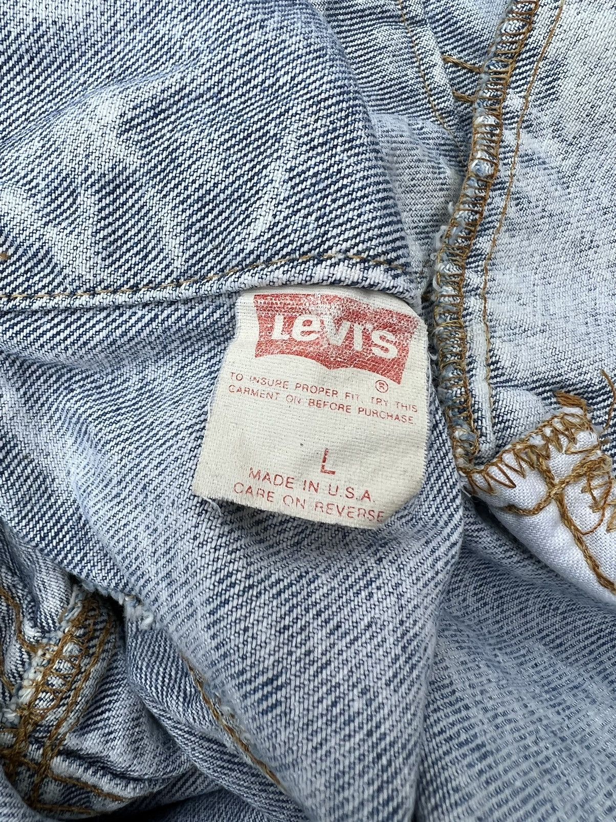 Levi's 80s 90s Levi’s Made in Usa Acid Washed Trucker Denim Jacket Size US L / EU 52-54 / 3 - 22 Thumbnail