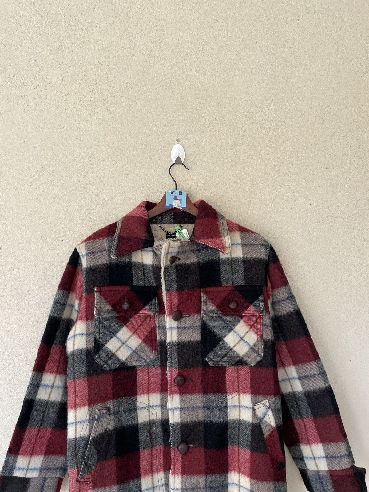 Flannel × Japanese Brand × Vintage VINTAGE THE MOZZ TARTAN SHEARLING JACKET Size US M / EU 48-50 / 2 - 3 Thumbnail