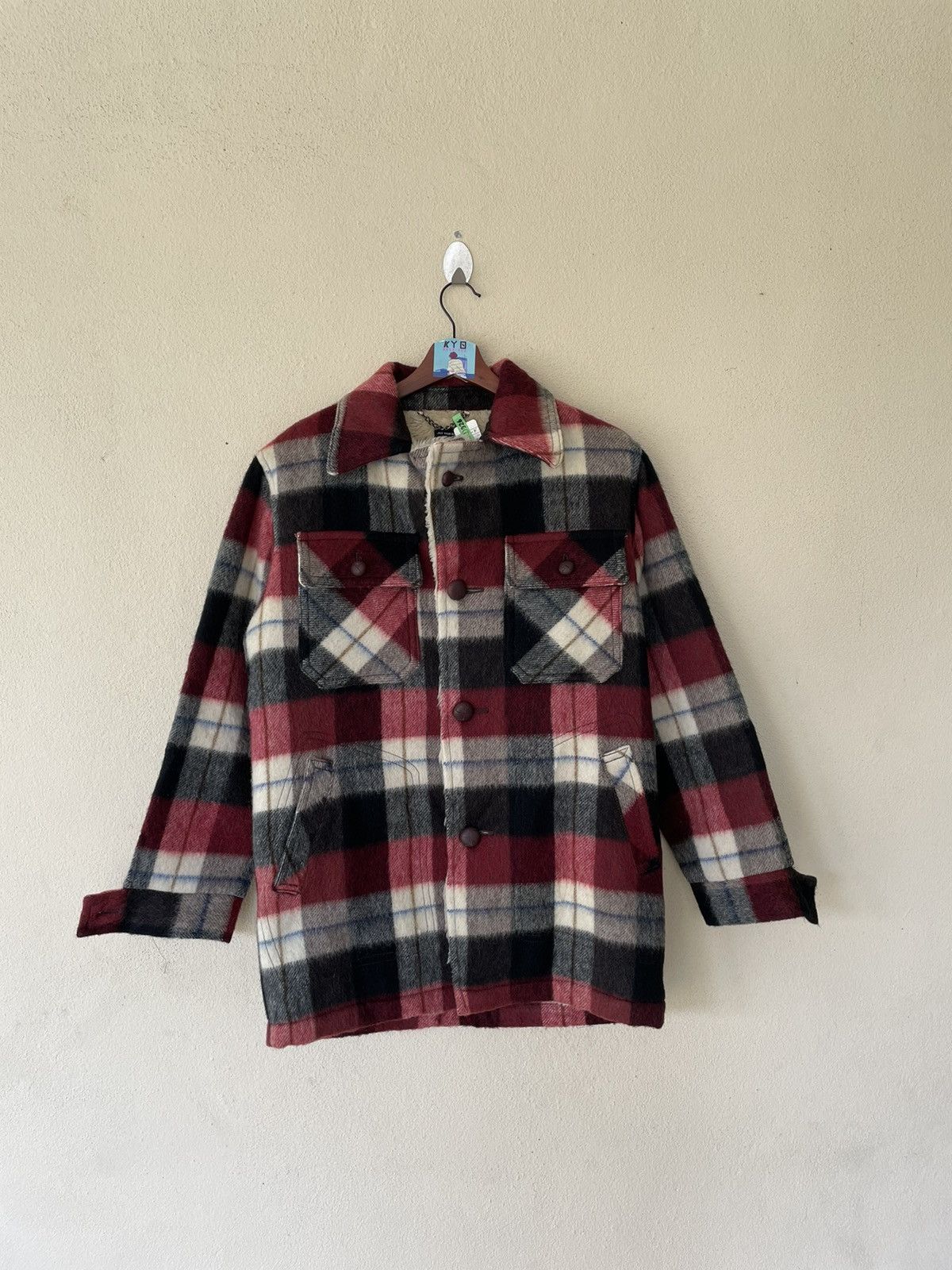 Flannel × Japanese Brand × Vintage VINTAGE THE MOZZ TARTAN SHEARLING JACKET Size US M / EU 48-50 / 2 - 1 Thumbnail