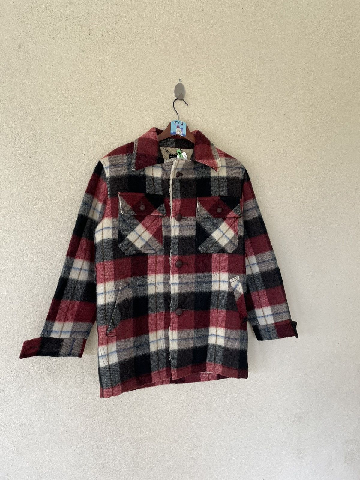 Flannel × Japanese Brand × Vintage VINTAGE THE MOZZ TARTAN SHEARLING JACKET Size US M / EU 48-50 / 2 - 2 Thumbnail