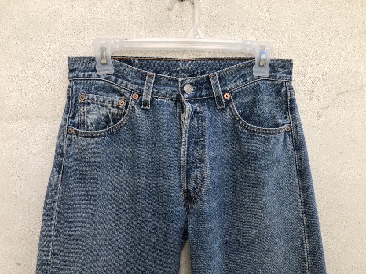 Levi's Vintage 90s Levi’s 701 Student Released Hem Denim Jeans Size US 29 - 2 Thumbnail