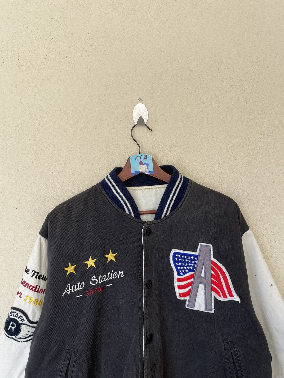 Vintage 💥FINAL DROP💥VINTAGE MOON RIDER REVERSIBLE VARSITY JACKET Size US M / EU 48-50 / 2 - 8 Thumbnail