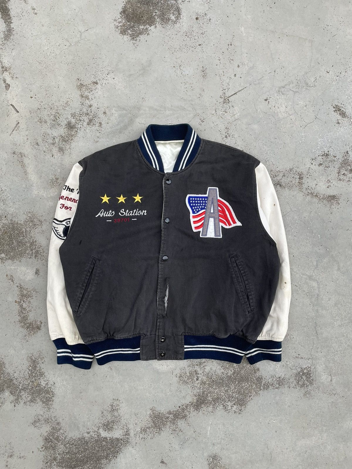 Vintage 💥FINAL DROP💥VINTAGE MOON RIDER REVERSIBLE VARSITY JACKET Size US M / EU 48-50 / 2 - 2 Thumbnail