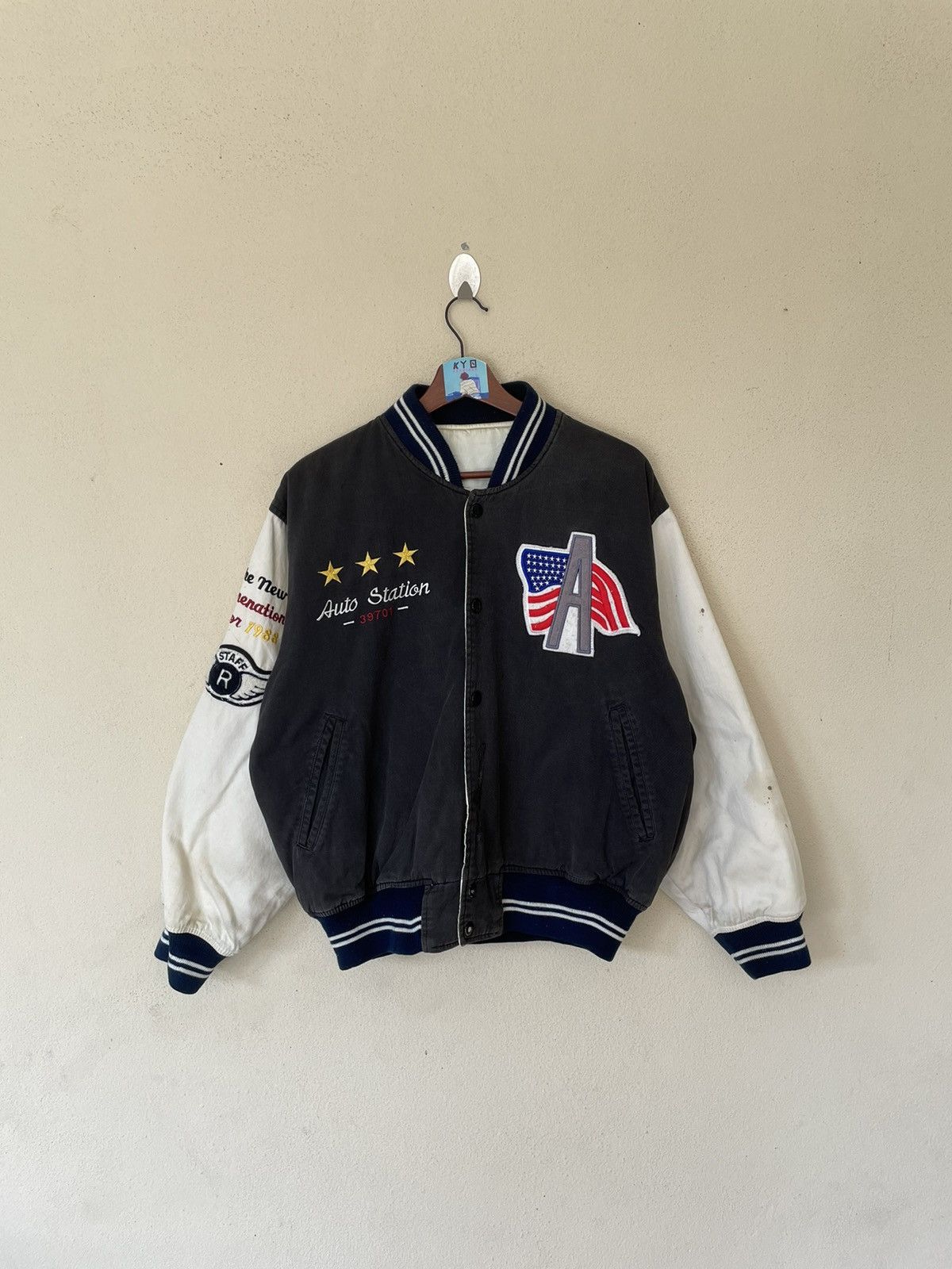 Vintage 💥FINAL DROP💥VINTAGE MOON RIDER REVERSIBLE VARSITY JACKET Size US M / EU 48-50 / 2 - 6 Thumbnail