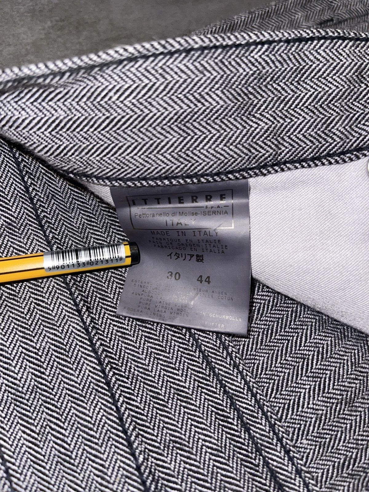 Versace Versace Striped Black/White Wool Casual Pants Size 28" / US 6 / IT 42 - 14 Thumbnail