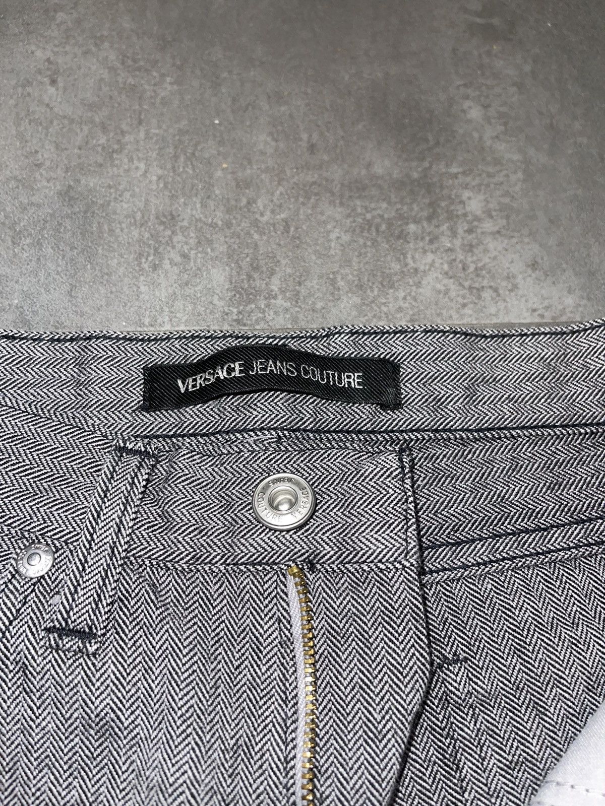 Versace Versace Striped Black/White Wool Casual Pants Size 28" / US 6 / IT 42 - 12 Thumbnail