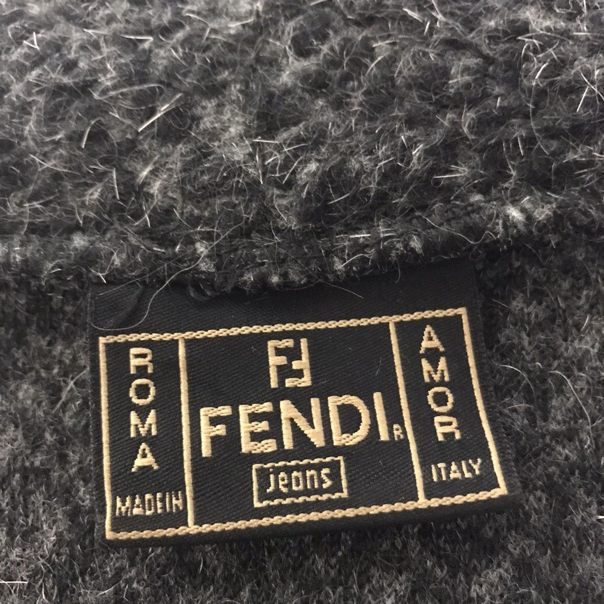 Fendi Fendi jeans embroid logo wool turtleneck fleece Size US M / EU 48-50 / 2 - 3 Thumbnail