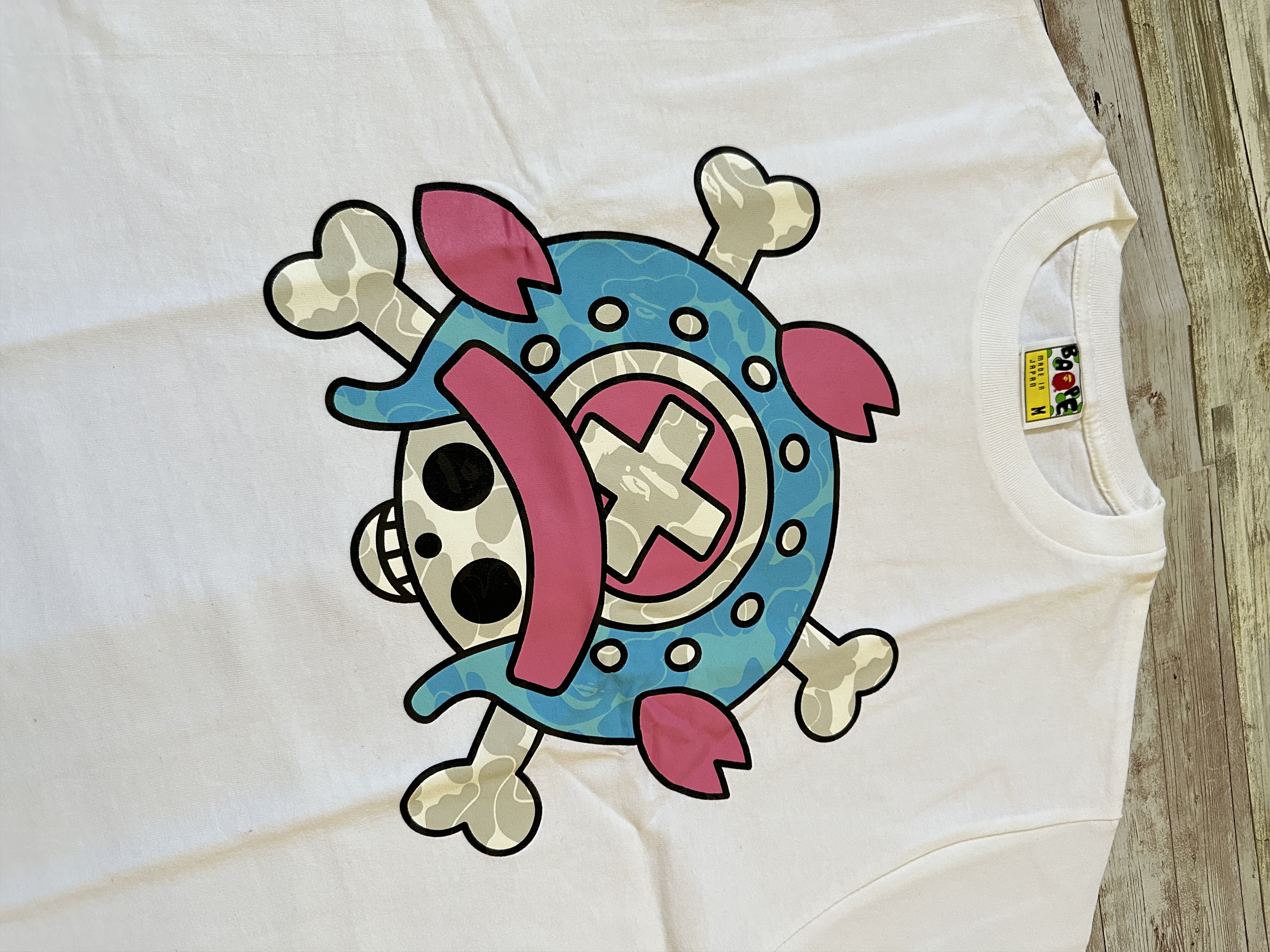 image of Bape One Piece Chopper Tee in White, Men's (Size Medium)
