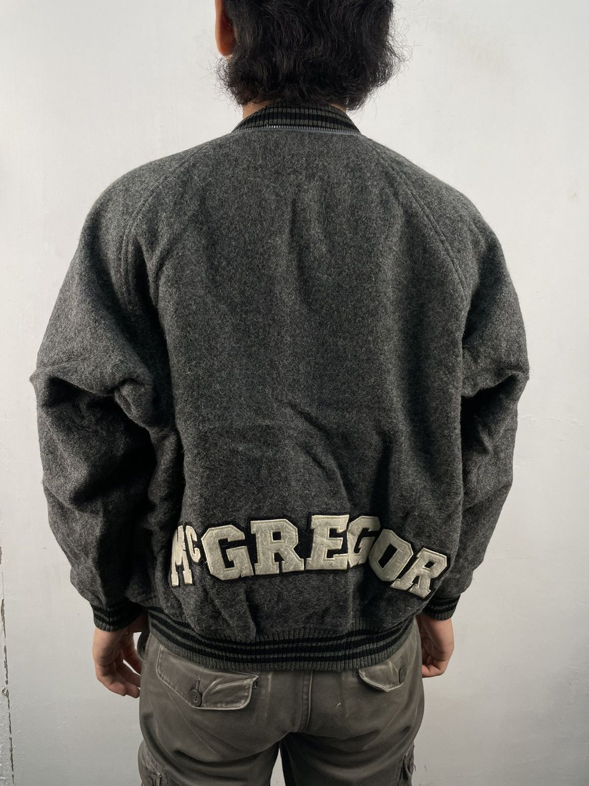 McGregor Vintage Mc Gregor Wool Varsity Jacket Big Logo Spellout Size US M / EU 48-50 / 2 - 2 Thumbnail