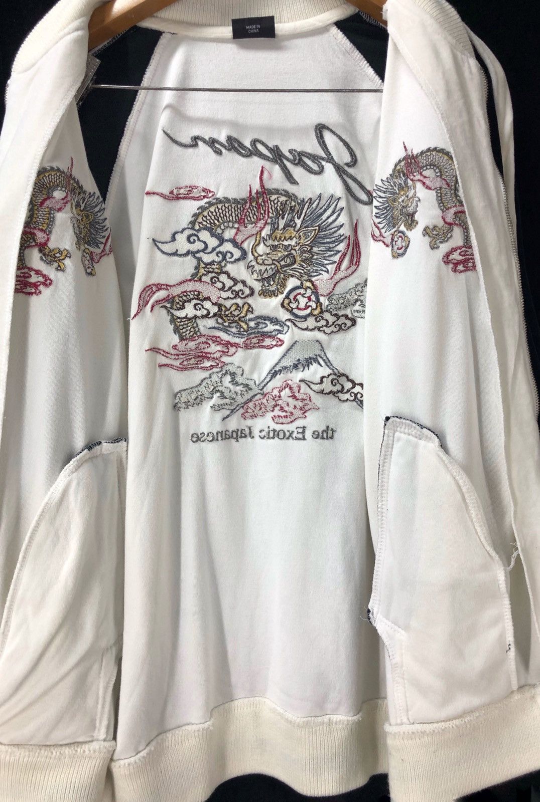 Other Sukajan Dragon Zipper Sweater Size US L / EU 52-54 / 3 - 8 Thumbnail