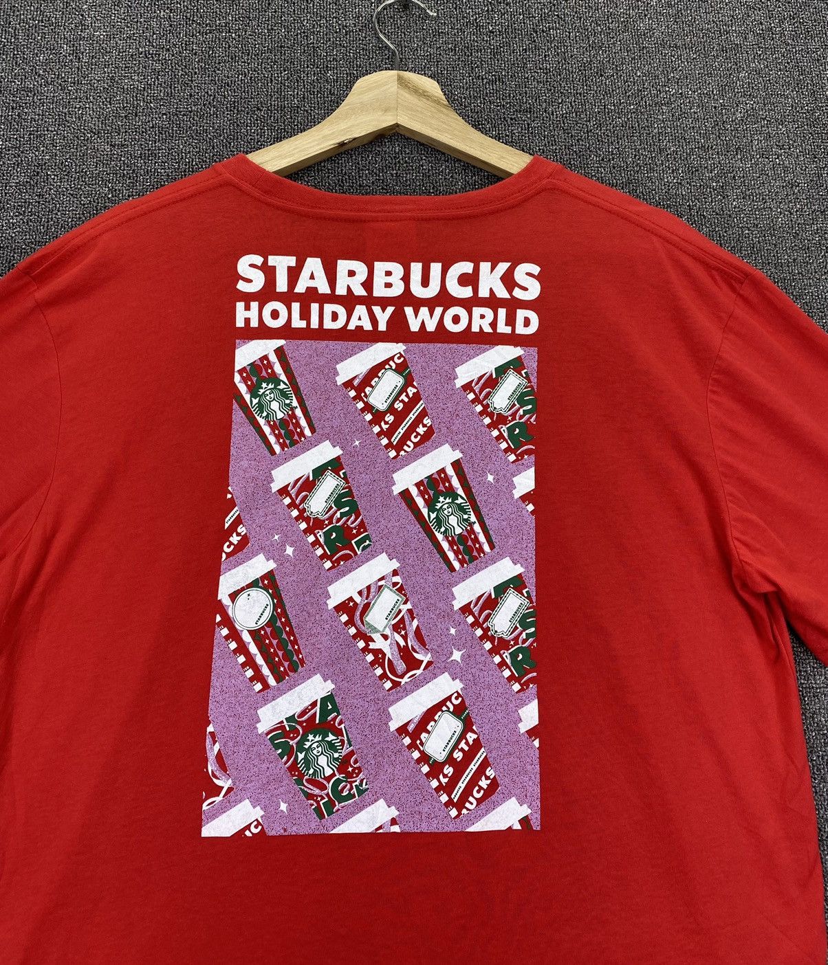 Japanese Brand Starbuck Holiday World Christmas Official Tee T Shirts Size US XL / EU 56 / 4 - 3 Thumbnail