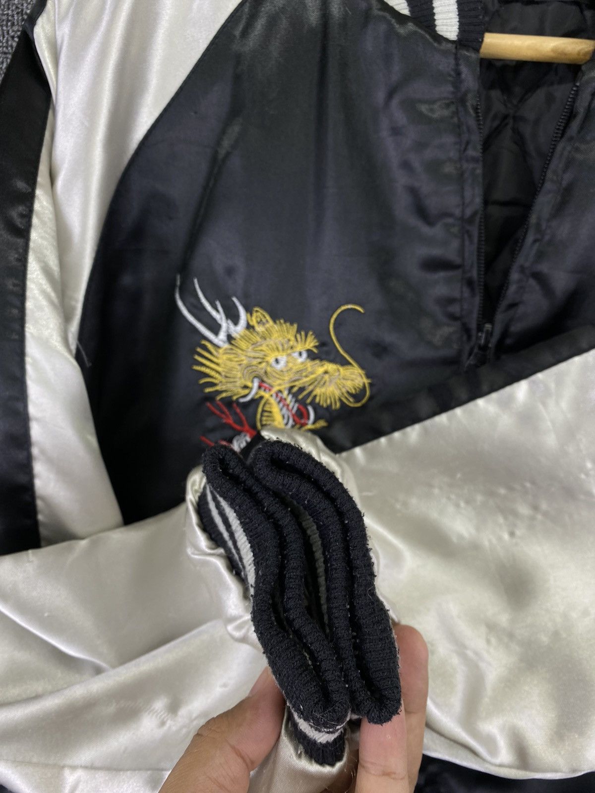 Japanese Brand Vintage Sukajan Dragon Embroidery Big Logo Souvenir Jacket Size M / US 6-8 / IT 42-44 - 8 Thumbnail