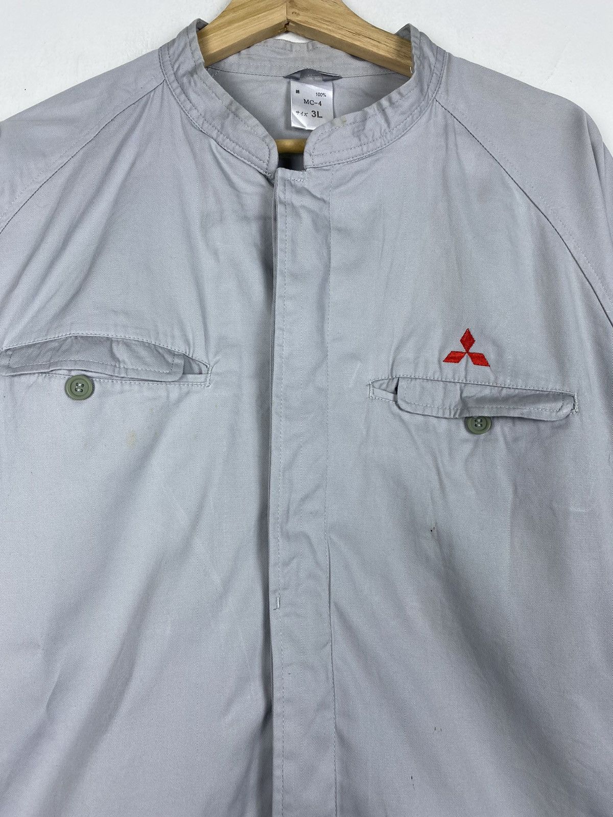 Japanese Brand Vintage Mitsubishi Uniform Workwear Button Up Jacket Size US XL / EU 56 / 4 - 3 Thumbnail