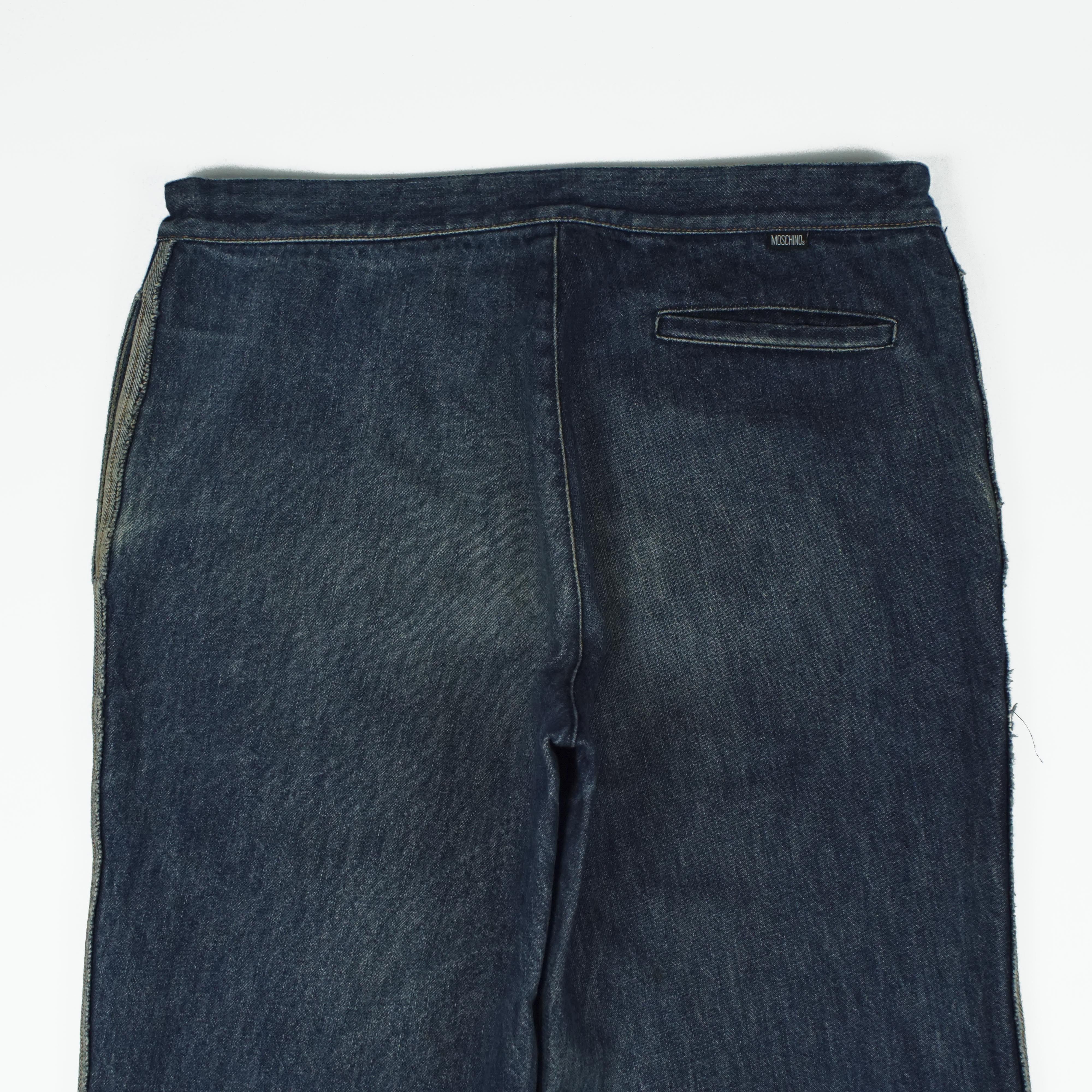 Moschino *NoTariff Moschino Denim Side Stripe Pants Size US 34 / EU 50 - 7 Thumbnail