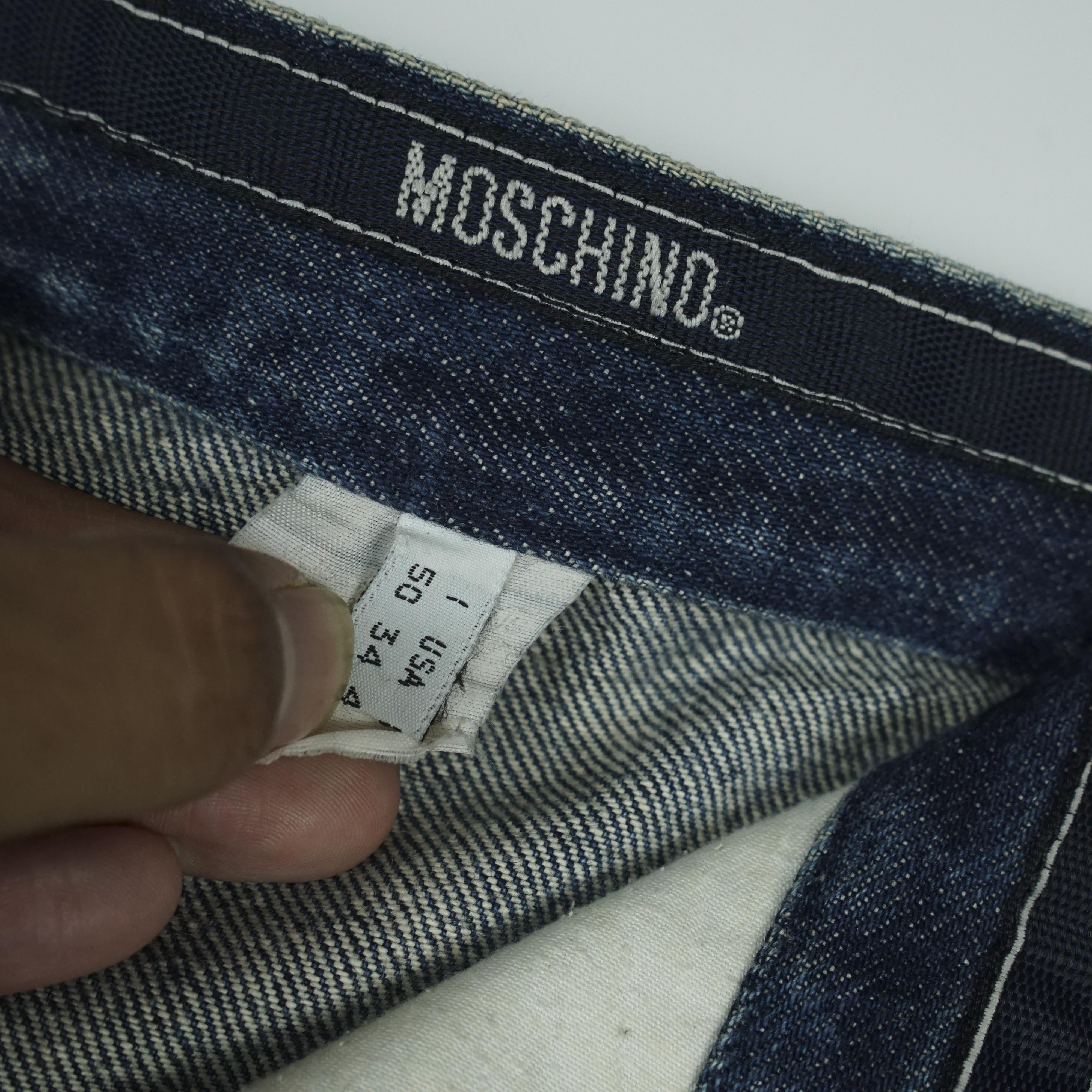 Moschino *NoTariff Moschino Denim Side Stripe Pants Size US 34 / EU 50 - 9 Thumbnail
