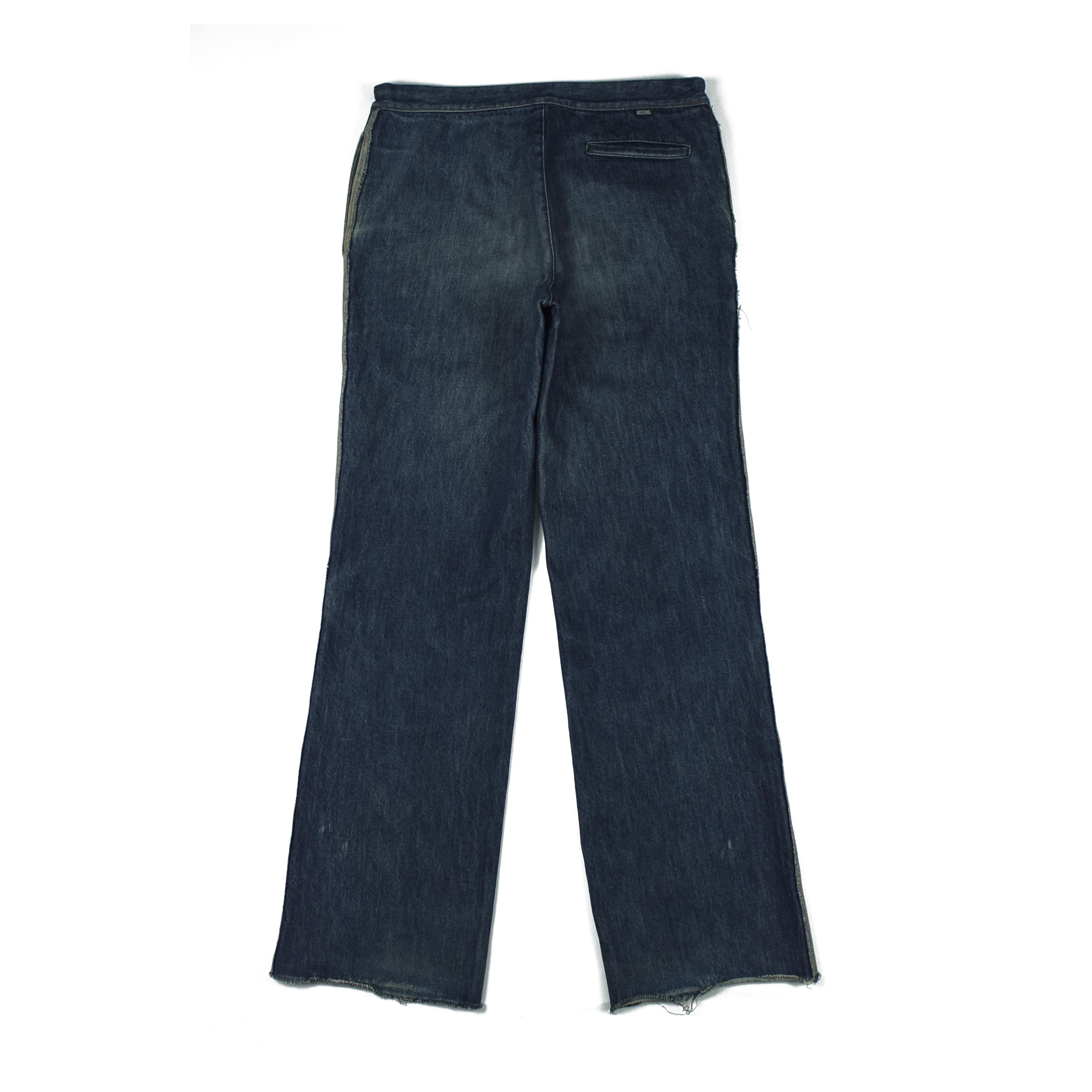 Moschino *NoTariff Moschino Denim Side Stripe Pants Size US 34 / EU 50 - 5 Thumbnail