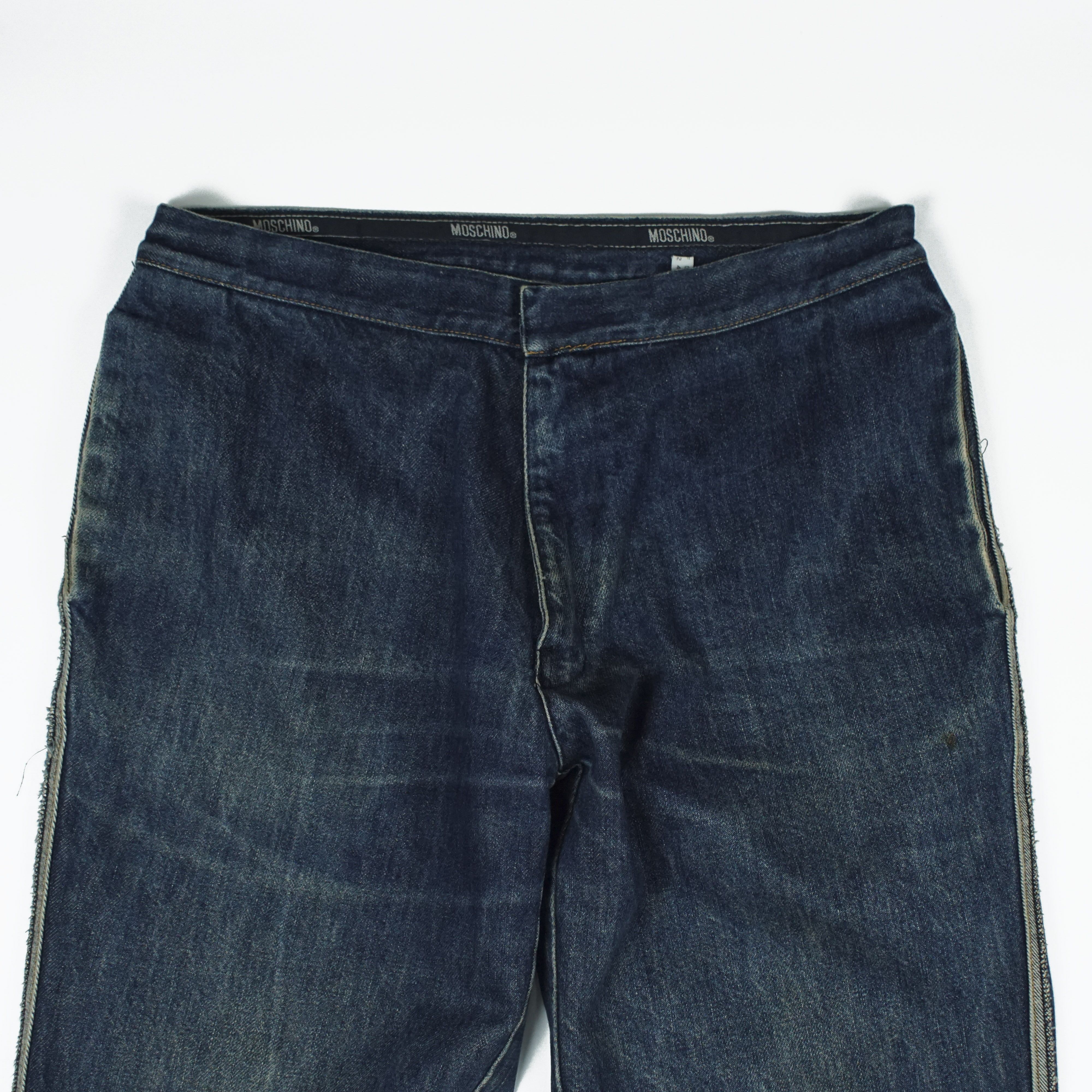 Moschino *NoTariff Moschino Denim Side Stripe Pants Size US 34 / EU 50 - 4 Thumbnail