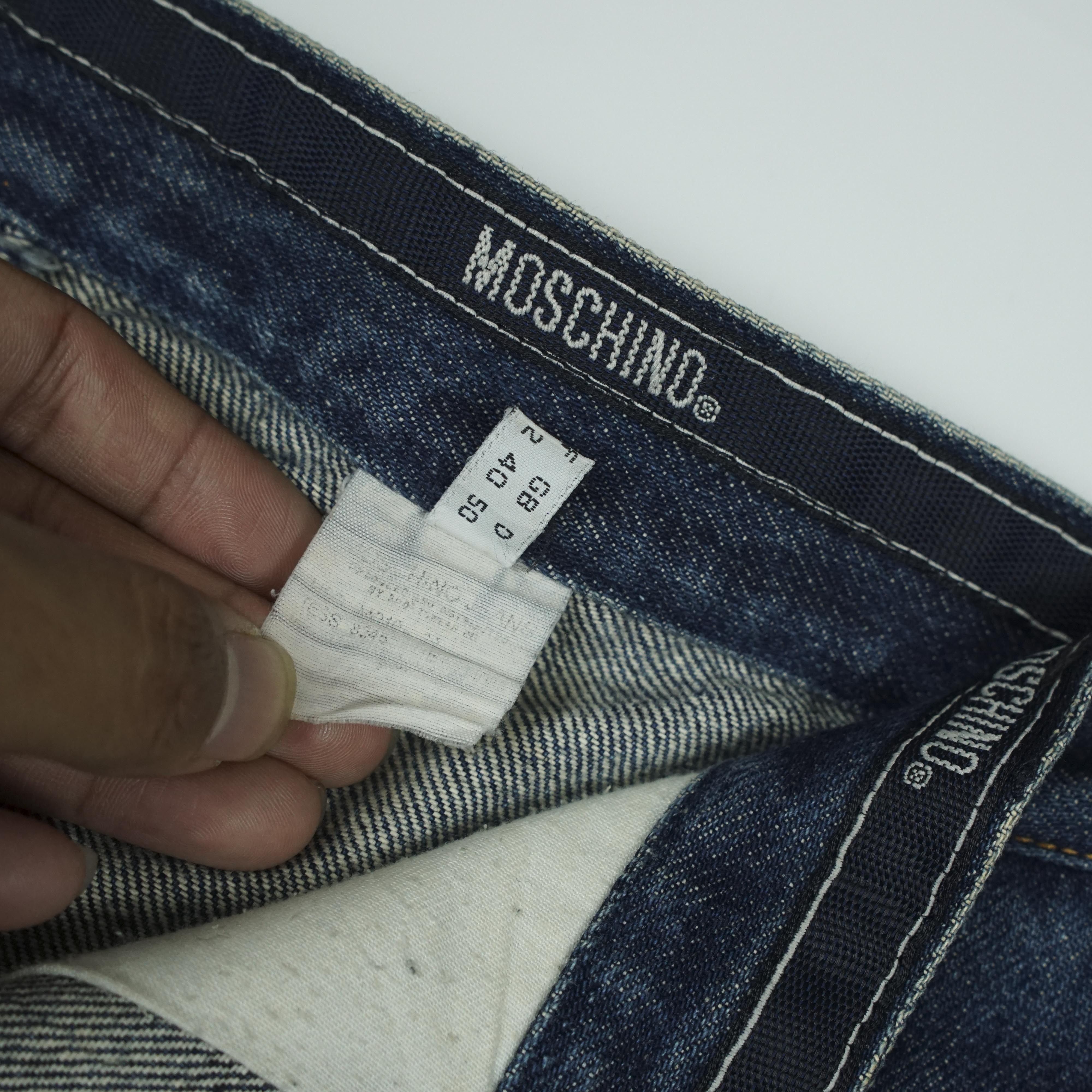 Moschino *NoTariff Moschino Denim Side Stripe Pants Size US 34 / EU 50 - 10 Thumbnail