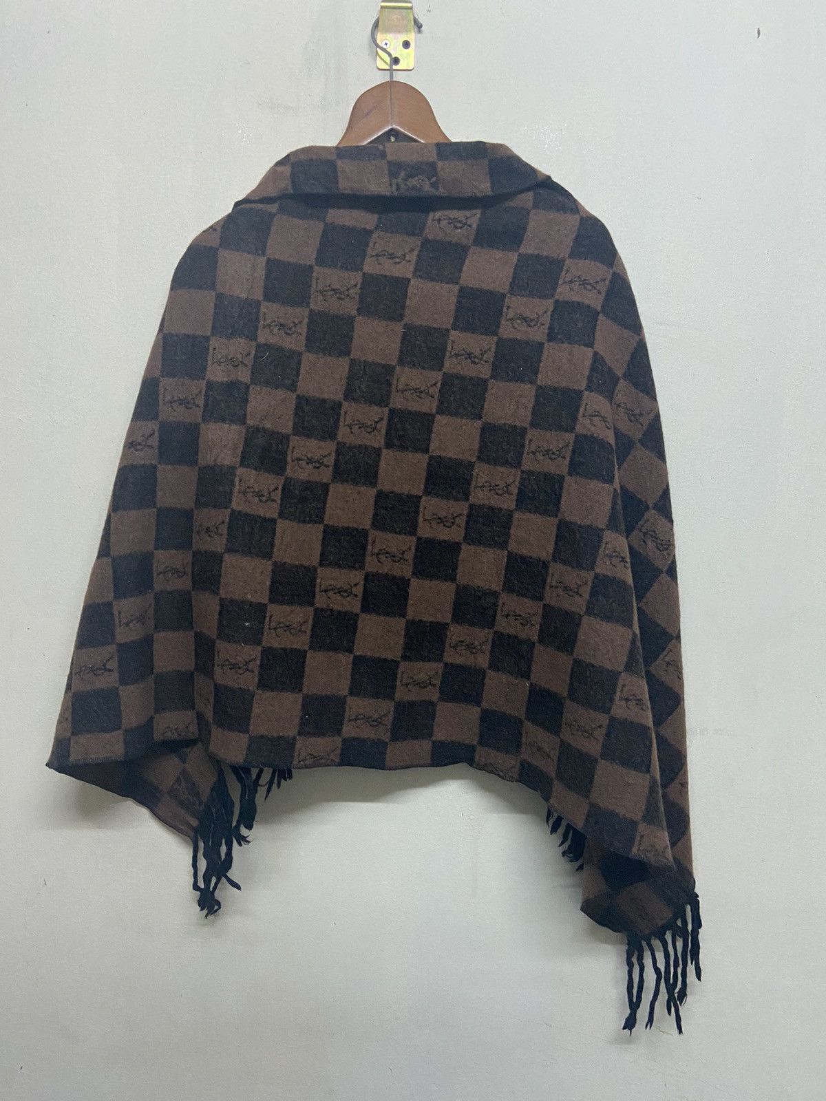 Saint Laurent Paris 🔥NEEDGONE🔥YSL Logo Saint Laurent Scarf Wool Size ONE SIZE - 7 Thumbnail