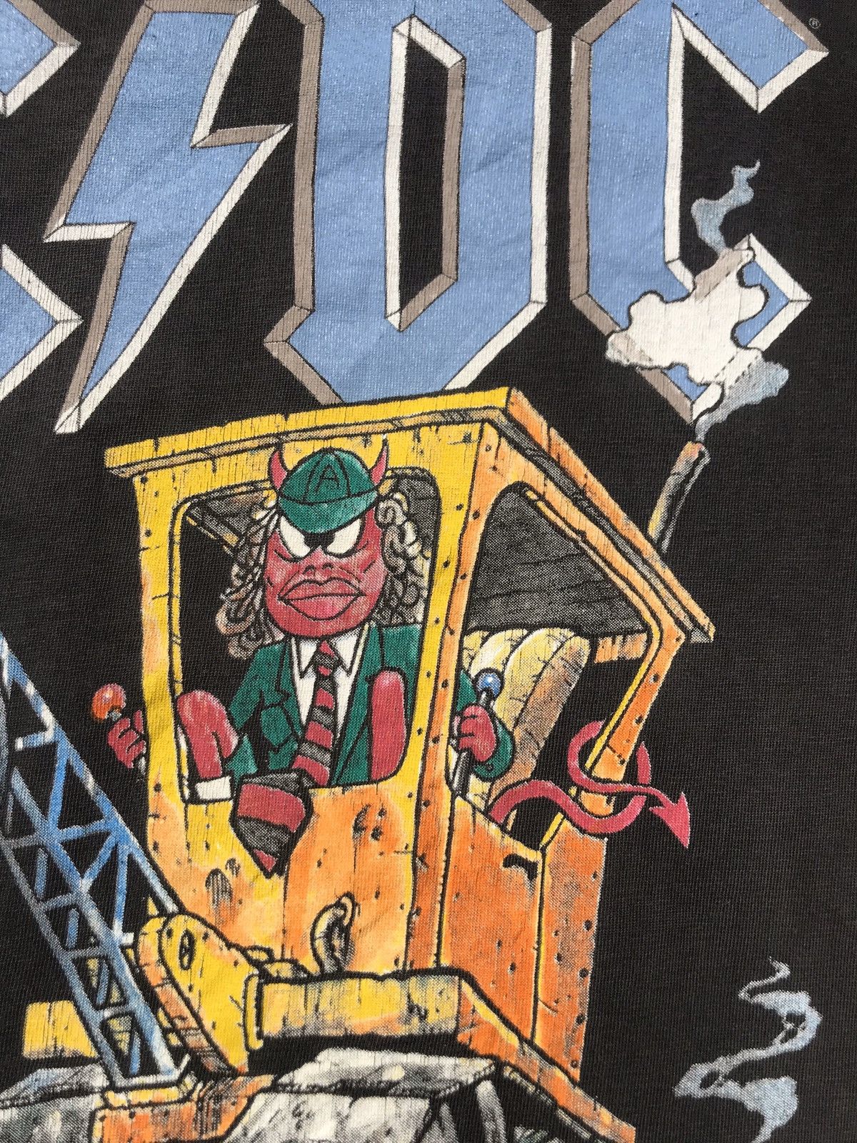 Band Tees 🔥OG 90s ACDC rock tshirt devil brockum / rare acme tee Size US XL / EU 56 / 4 - 4 Thumbnail