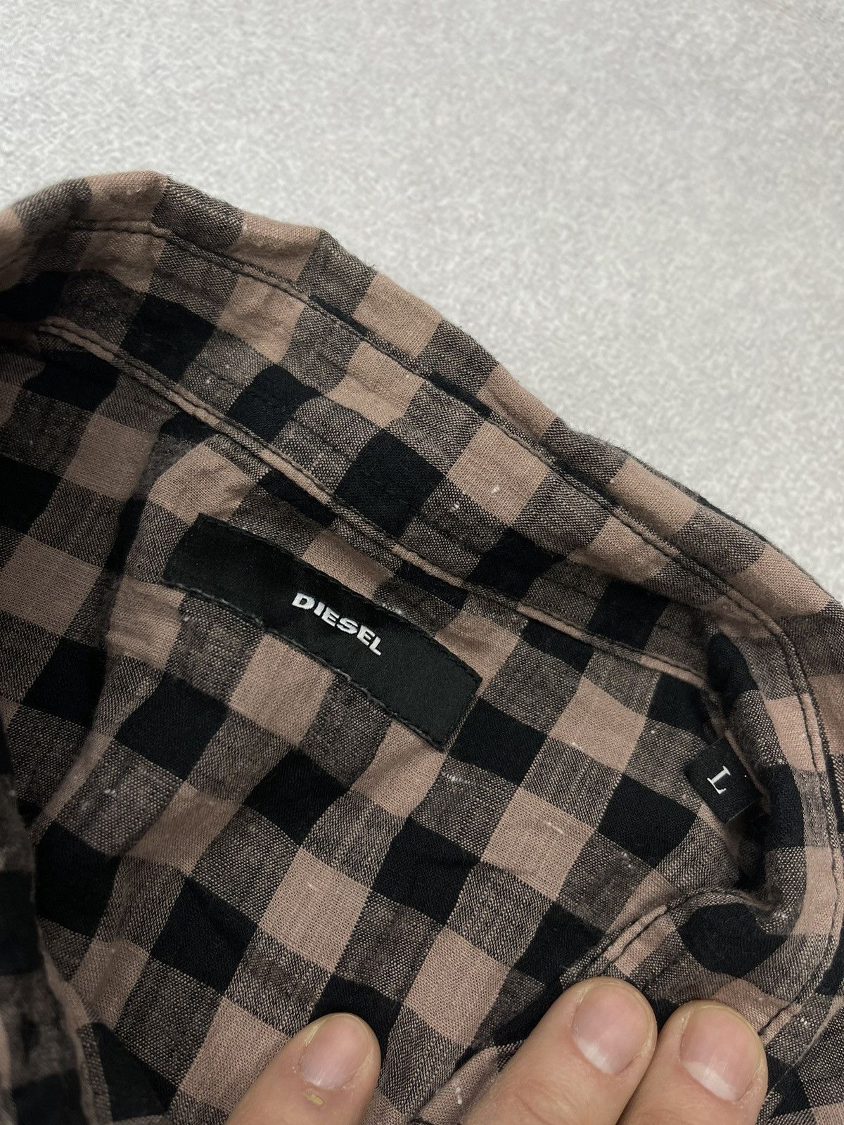 Diesel × Vintage Mens Diesel Shirt Into A Cage Vintage Y2K Rock Size US M / EU 48-50 / 2 - 7 Thumbnail