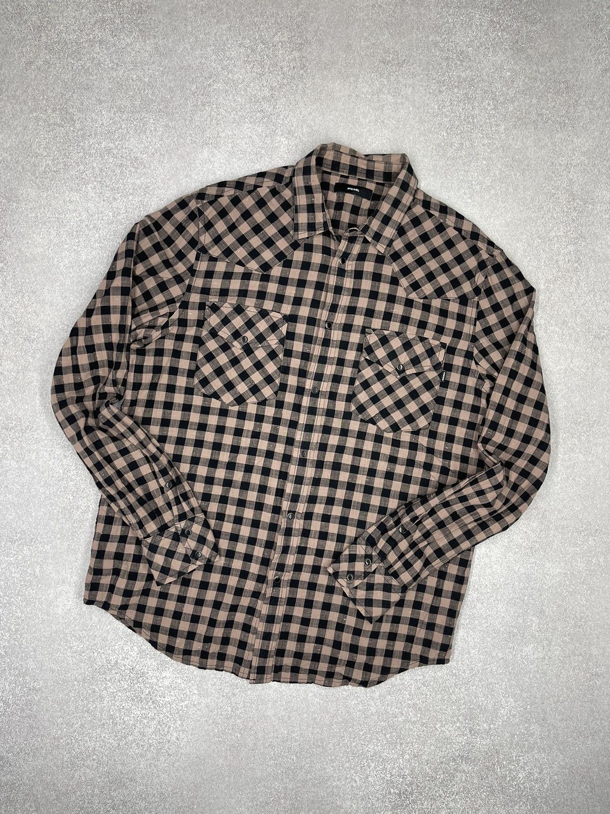 Diesel × Vintage Mens Diesel Shirt Into A Cage Vintage Y2K Rock Size US M / EU 48-50 / 2 - 1 Thumbnail