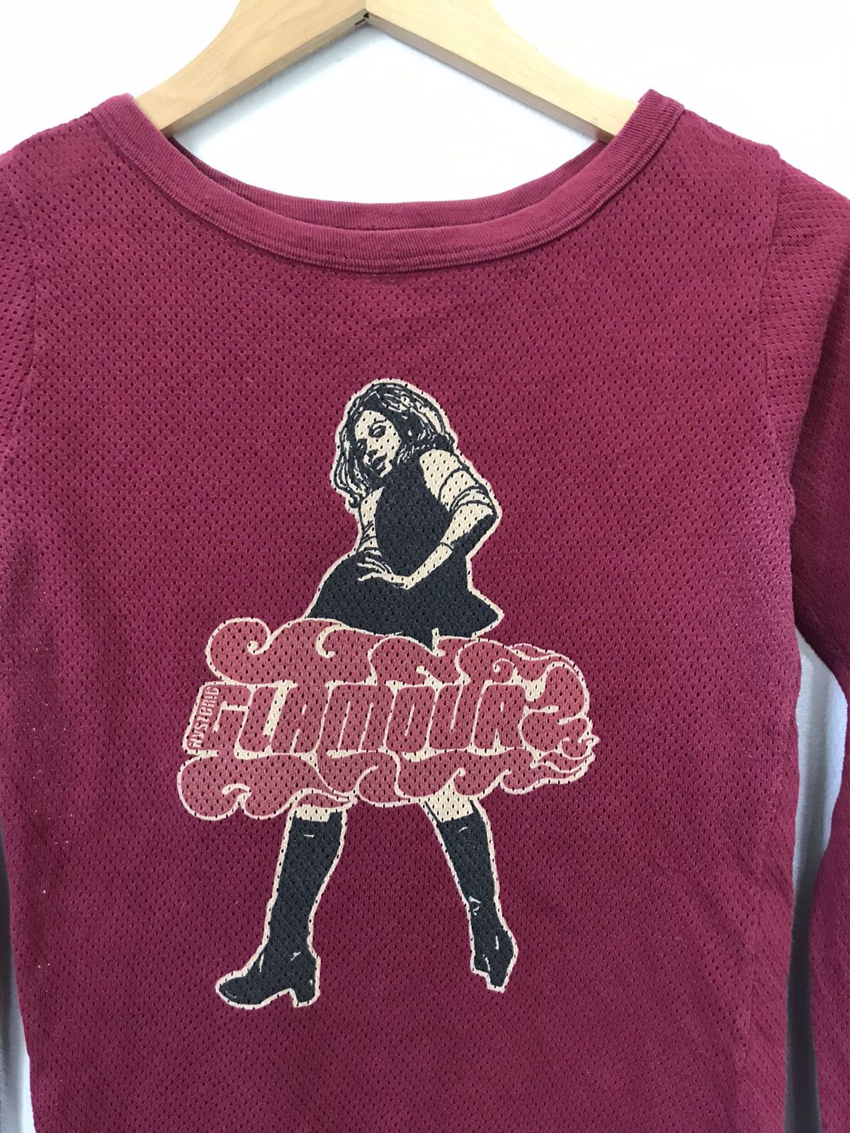 Hysteric Glamour vintage 90s hysteric glamour pin-up girl racing mesh shirt Size US S / EU 44-46 / 1 - 3 Thumbnail