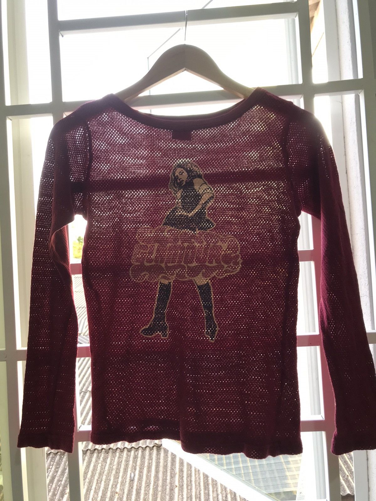Hysteric Glamour vintage 90s hysteric glamour pin-up girl racing mesh shirt Size US S / EU 44-46 / 1 - 7 Thumbnail