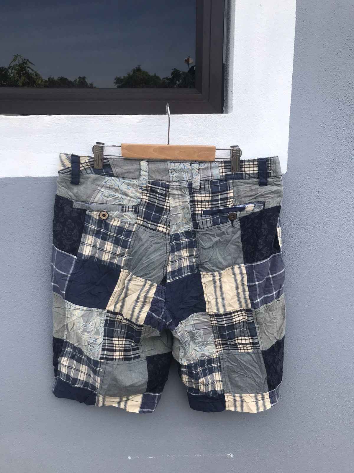 Japanese Brand patchwork short pants Size US 32 / EU 48 - 3 Thumbnail