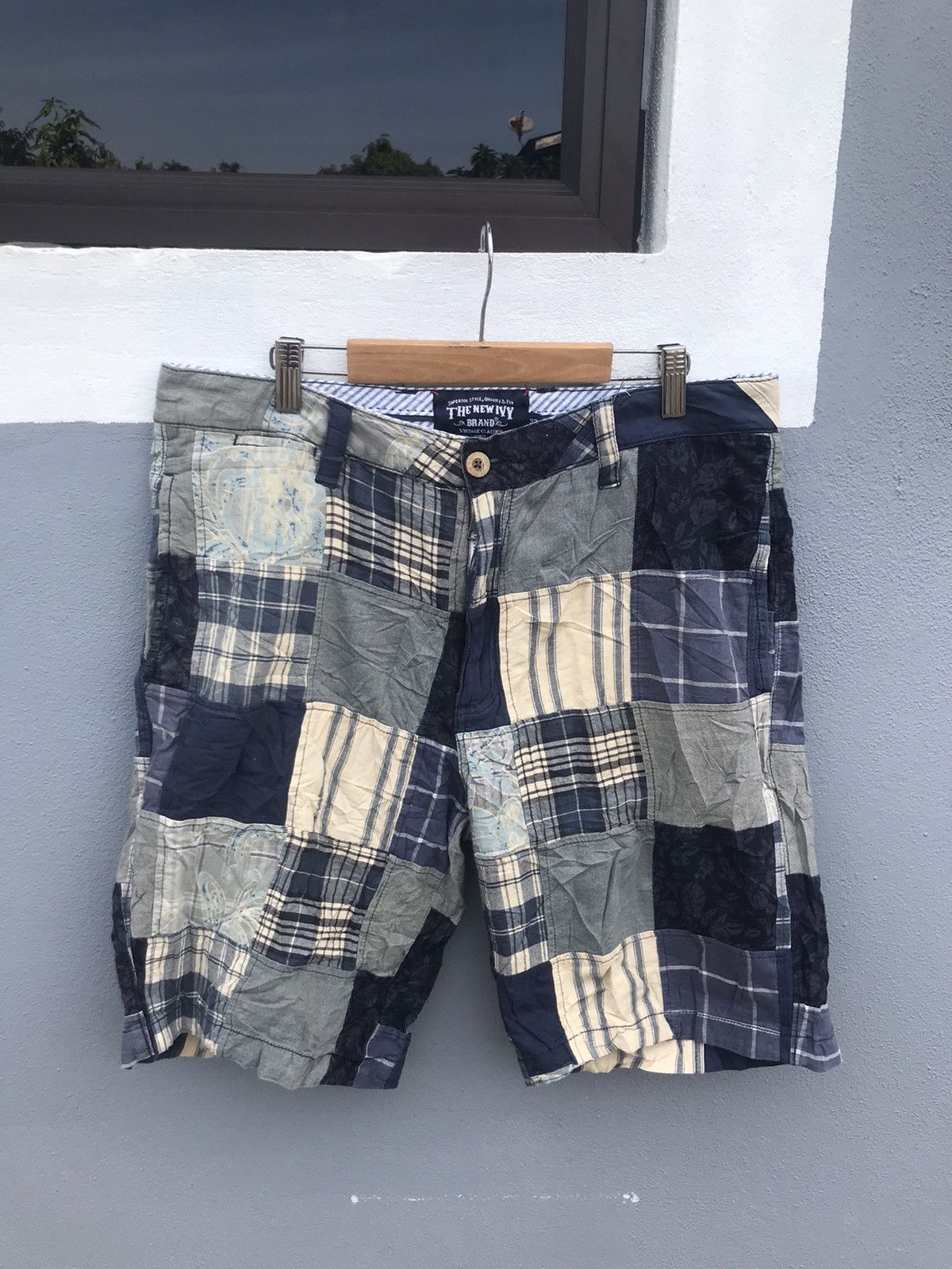 Japanese Brand patchwork short pants Size US 32 / EU 48 - 1 Thumbnail