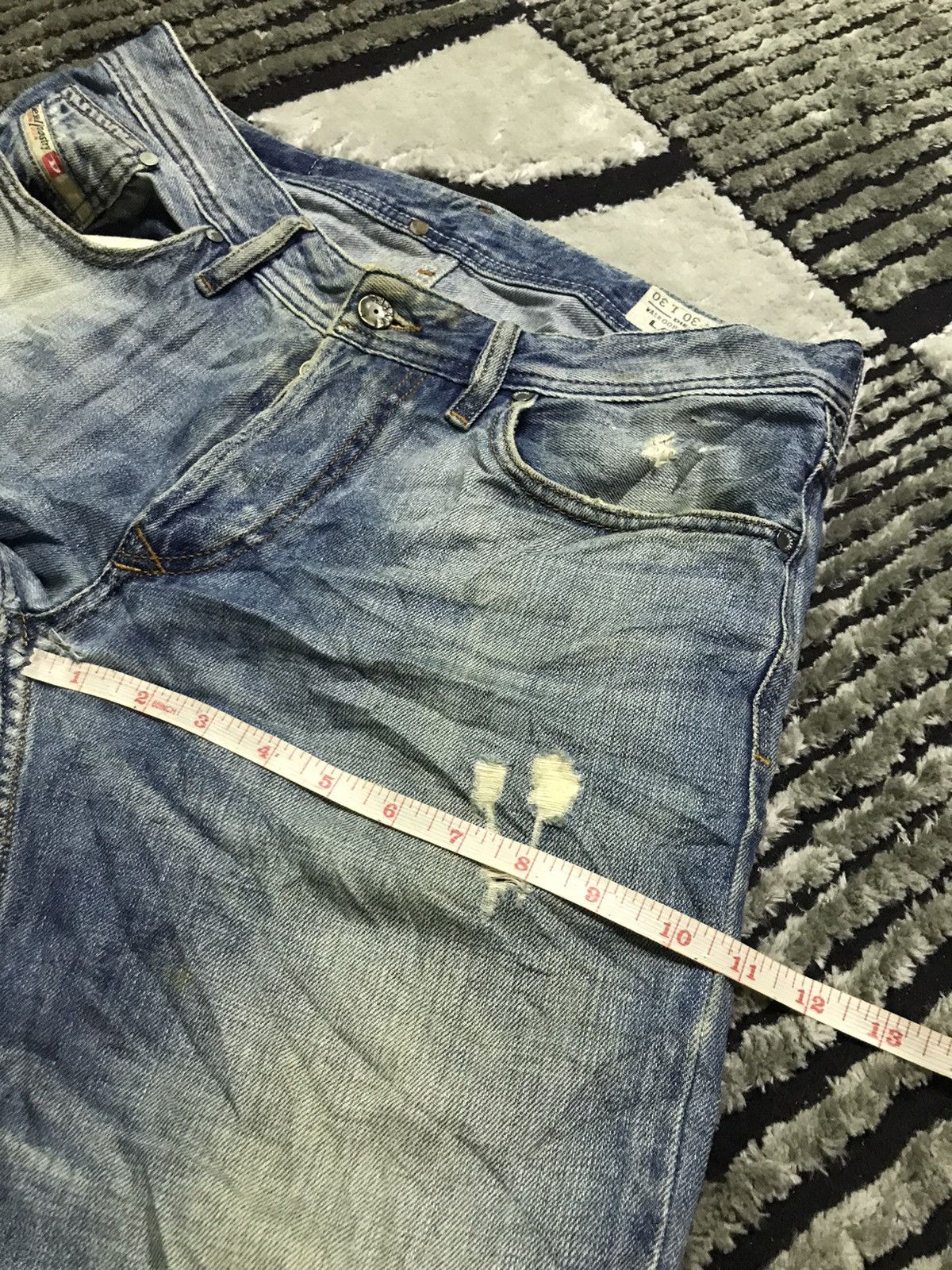 Diesel Diesel rusty wash distressed blue denim jeans Size US 32 / EU 48 - 15 Thumbnail