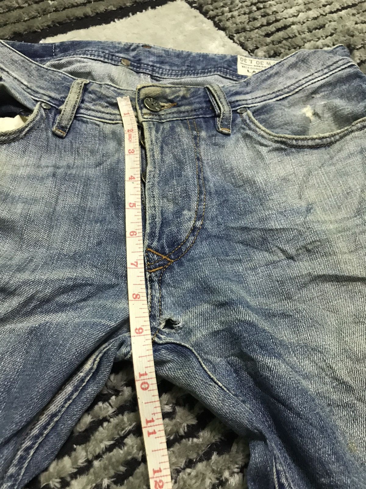 Diesel Diesel rusty wash distressed blue denim jeans Size US 32 / EU 48 - 14 Thumbnail