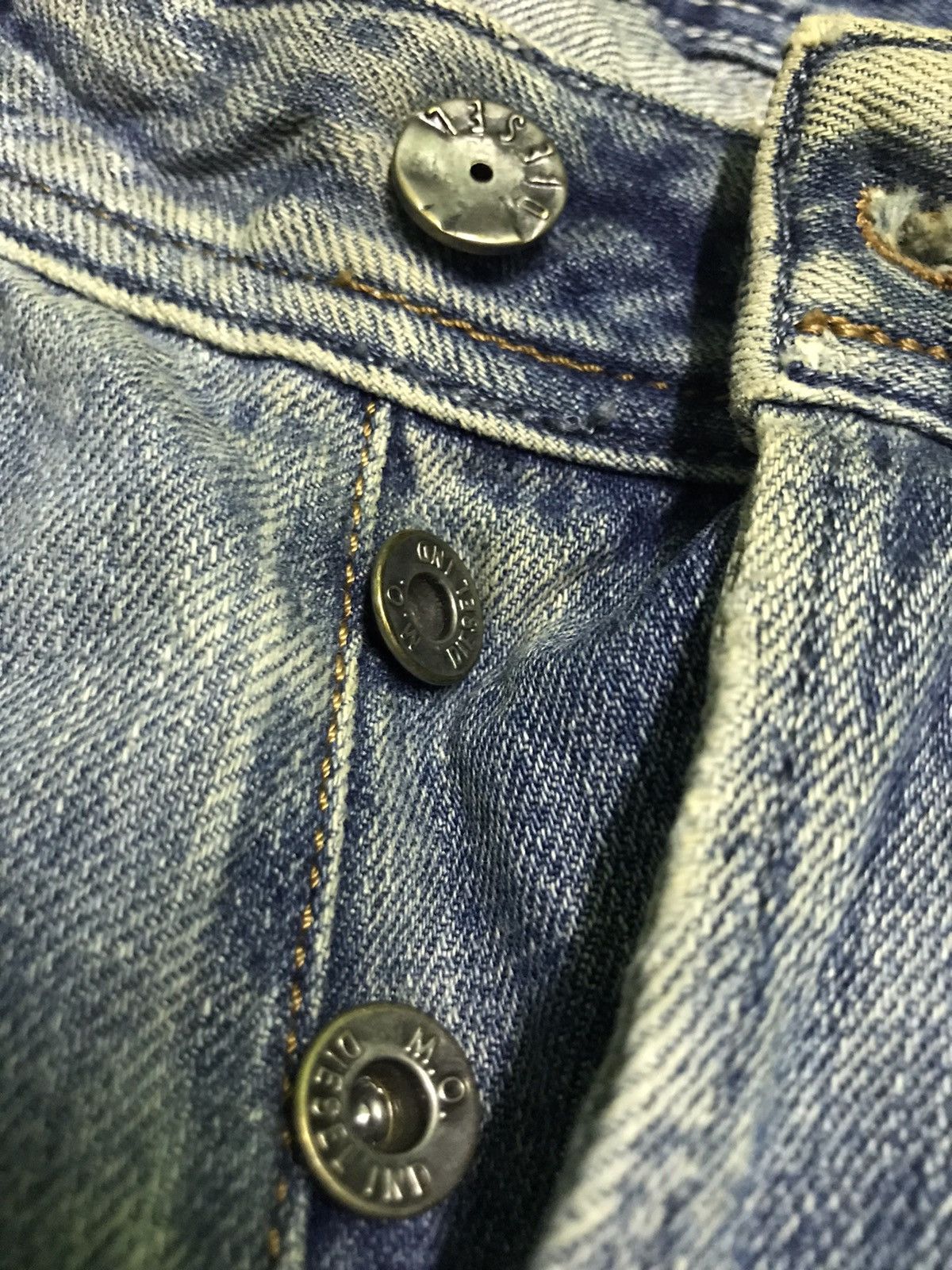 Diesel Diesel rusty wash distressed blue denim jeans Size US 32 / EU 48 - 8 Thumbnail
