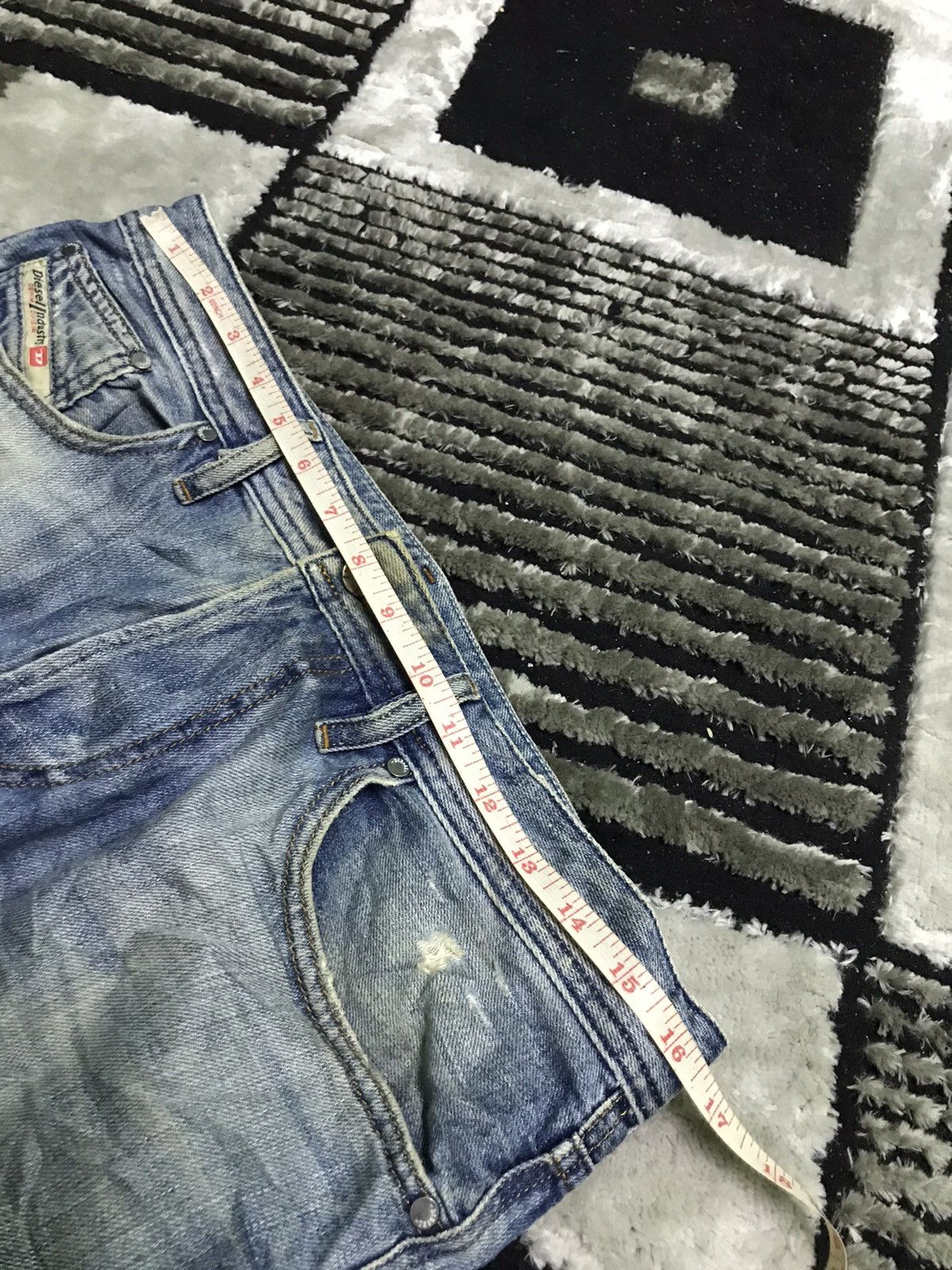 Diesel Diesel rusty wash distressed blue denim jeans Size US 32 / EU 48 - 10 Thumbnail