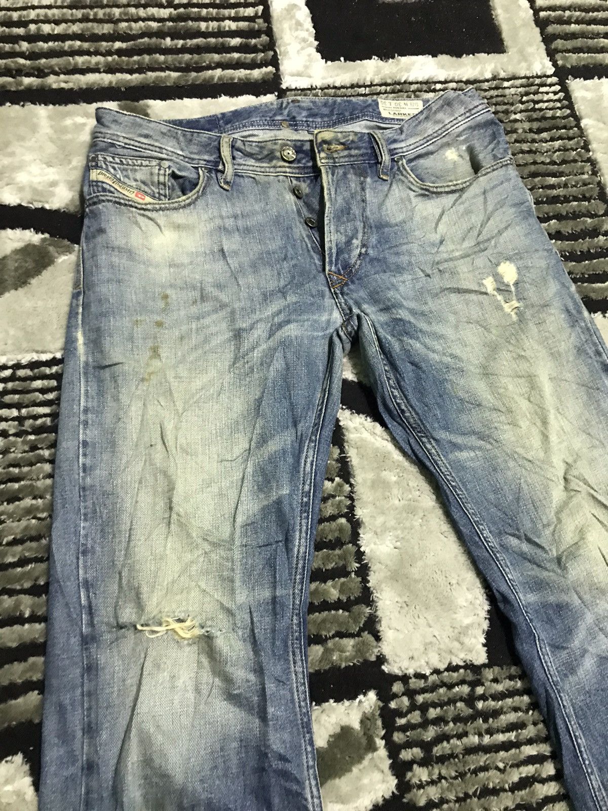 Diesel Diesel rusty wash distressed blue denim jeans Size US 32 / EU 48 - 5 Thumbnail