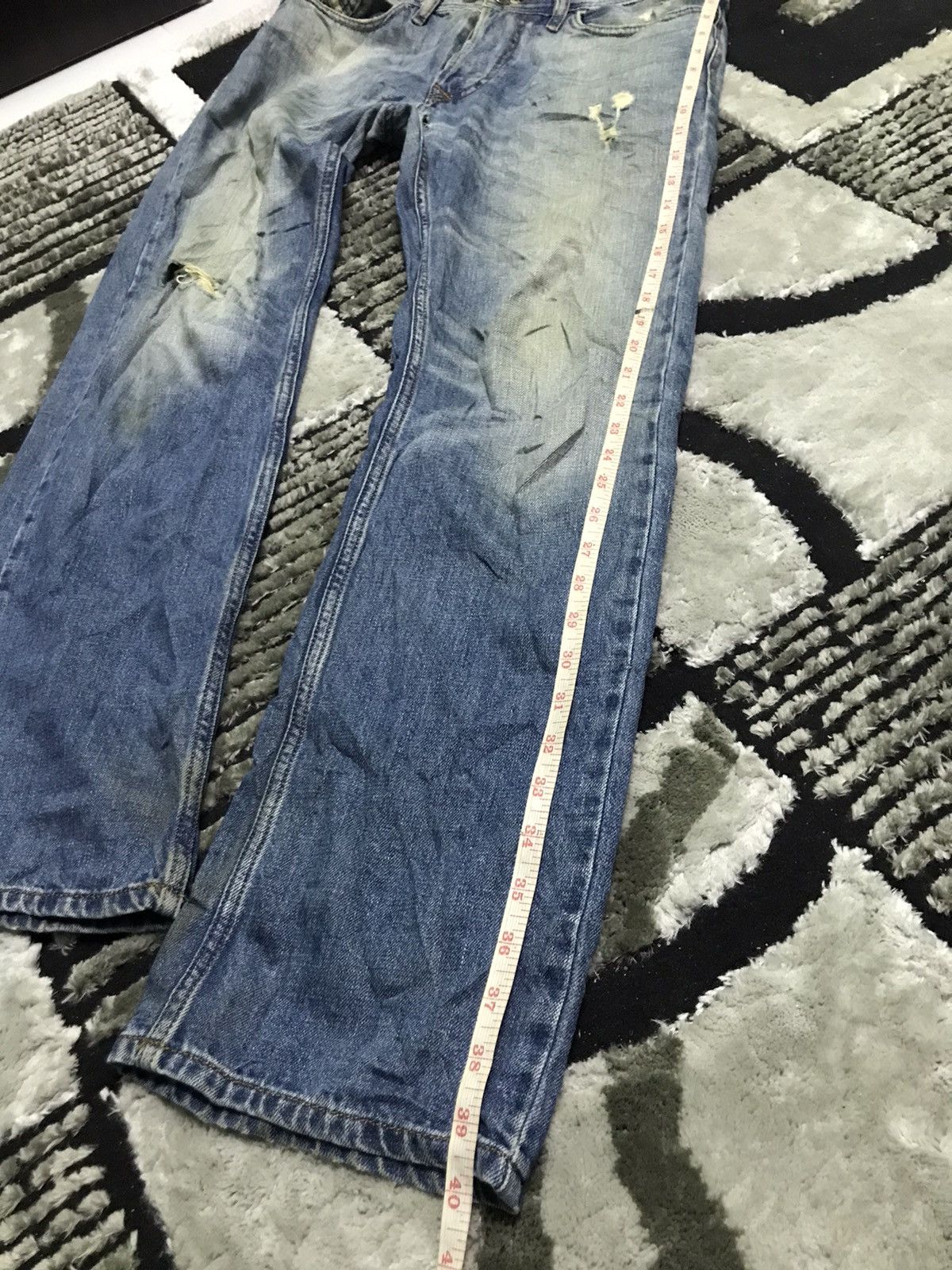 Diesel Diesel rusty wash distressed blue denim jeans Size US 32 / EU 48 - 11 Thumbnail