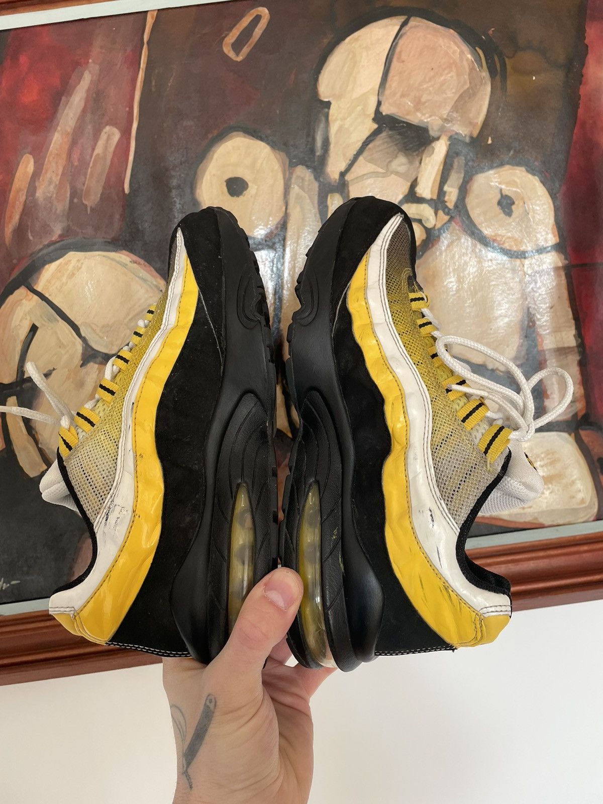 Nike Vintage Y2k Nike Air Max 95 Gs Varsity Maize Low Sneakers Size US 6 / IT 36 - 5 Thumbnail