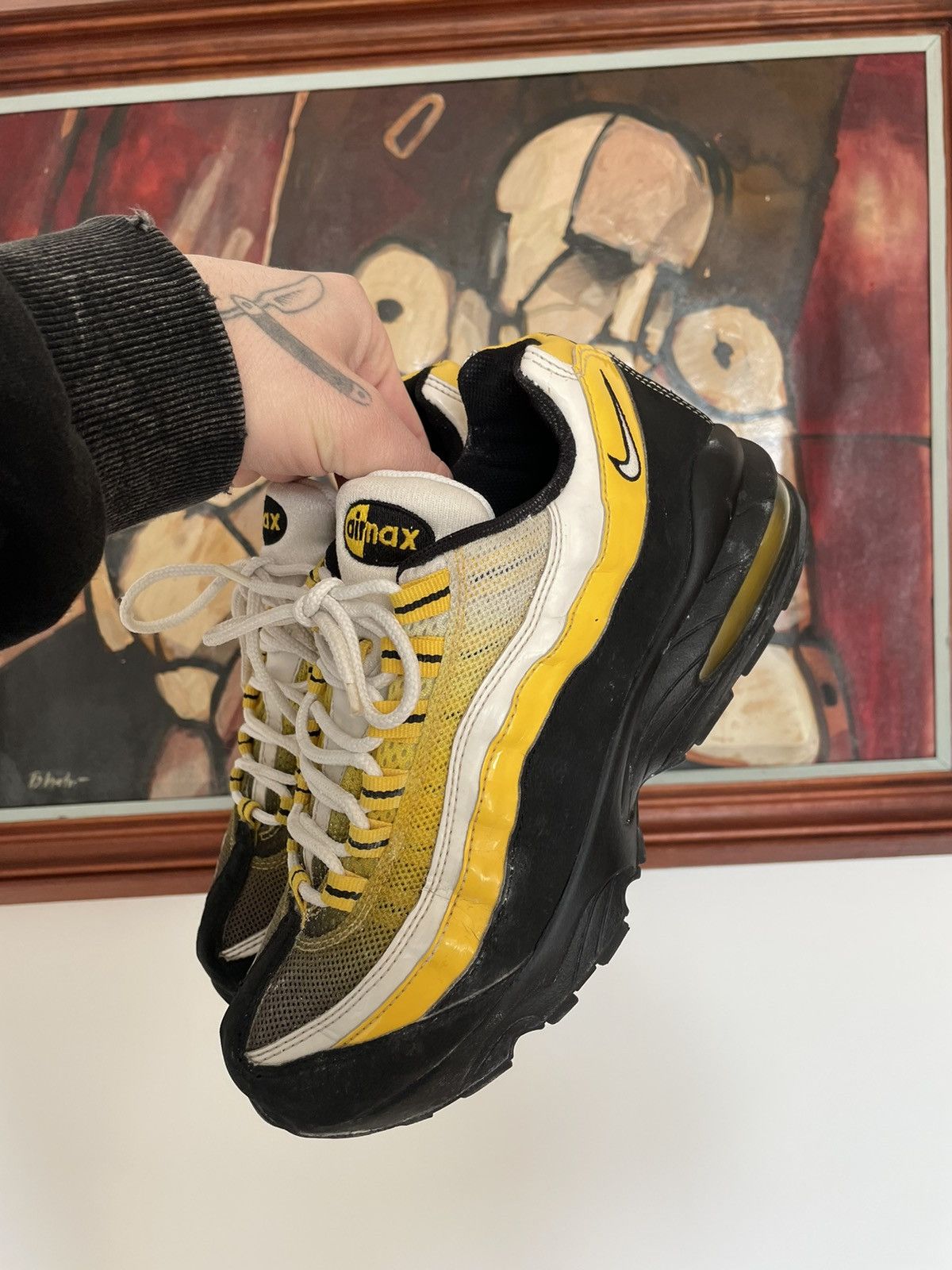 Nike Vintage Y2k Nike Air Max 95 Gs Varsity Maize Low Sneakers Size US 6 / IT 36 - 2 Thumbnail