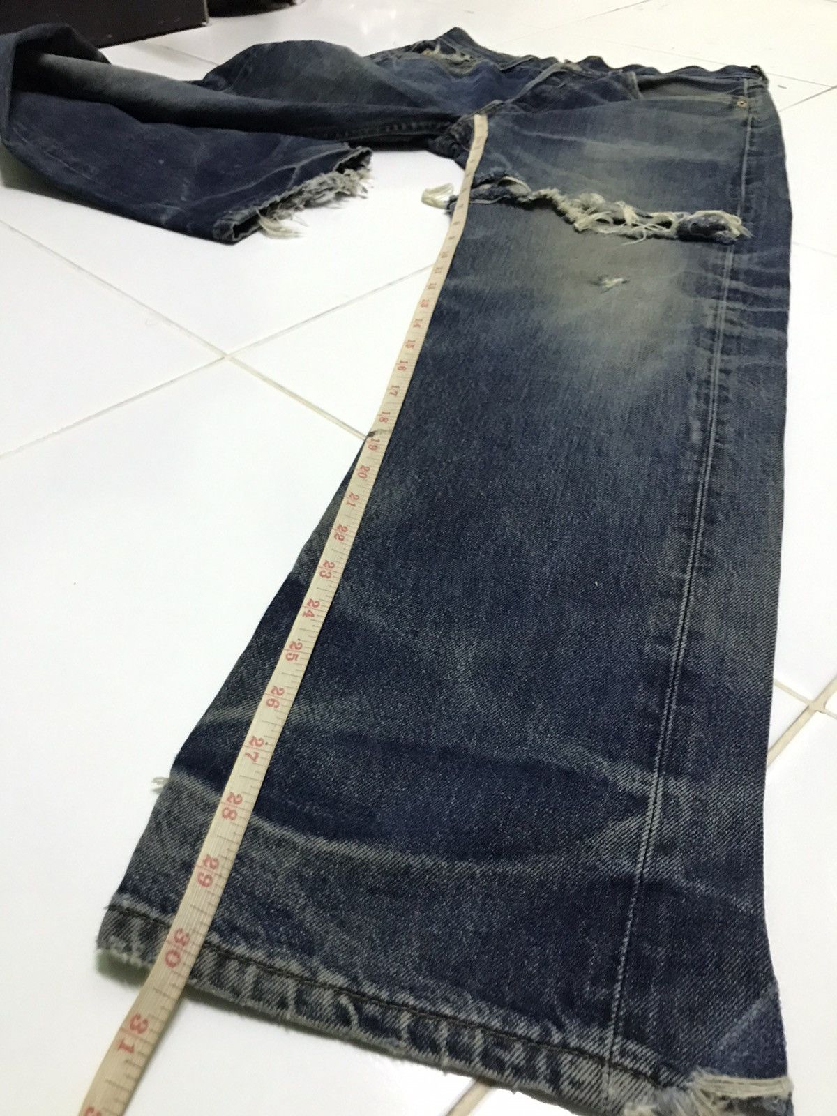 Levi's 32x30 Levi’s 501 button 552 rusty wash blue denim jeans Size US 32 / EU 48 - 12 Thumbnail