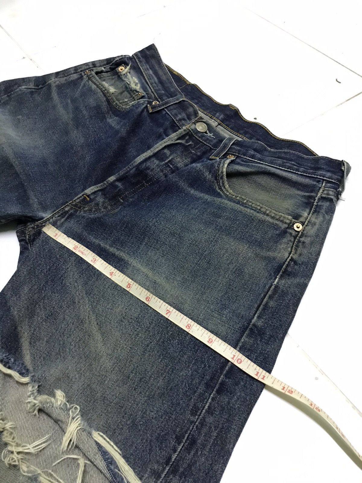 Levi's 32x30 Levi’s 501 button 552 rusty wash blue denim jeans Size US 32 / EU 48 - 14 Thumbnail