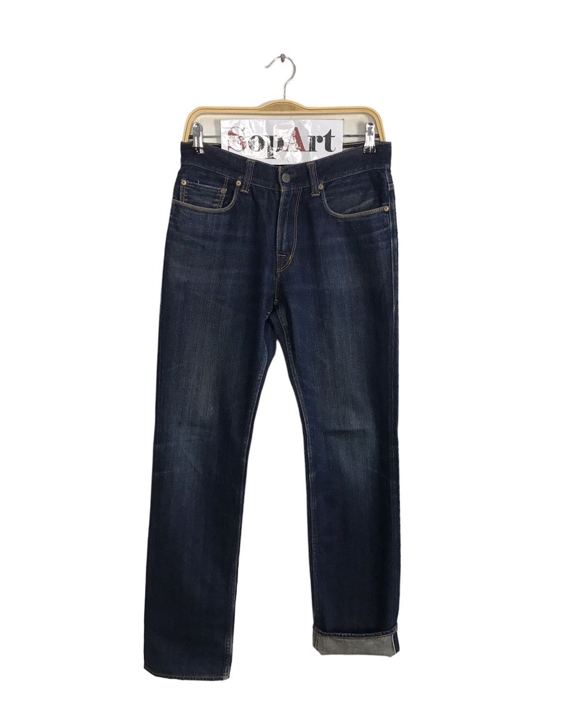 Japanese Brand × Vintage Vintage Sadistic Blue Indigo Denim Design Size US 30 / EU 46 - 1 Thumbnail