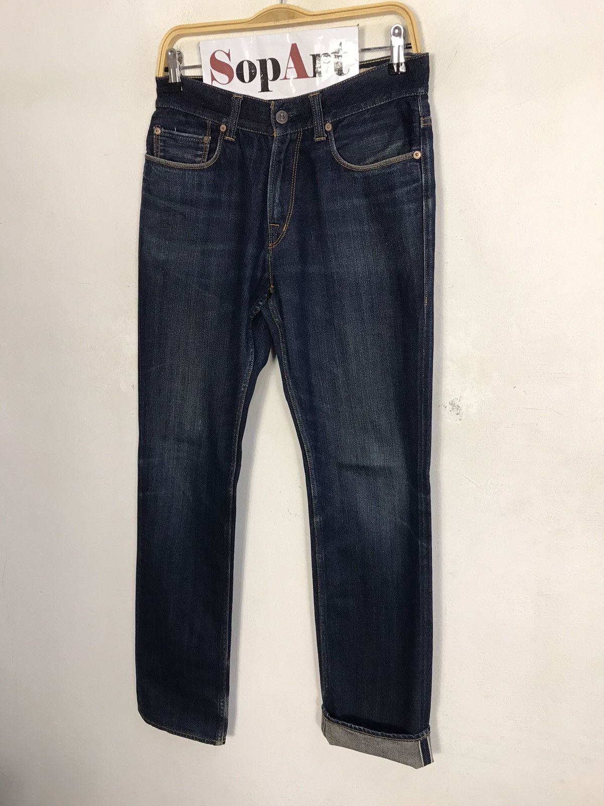 Japanese Brand × Vintage Vintage Sadistic Blue Indigo Denim Design Size US 30 / EU 46 - 4 Thumbnail