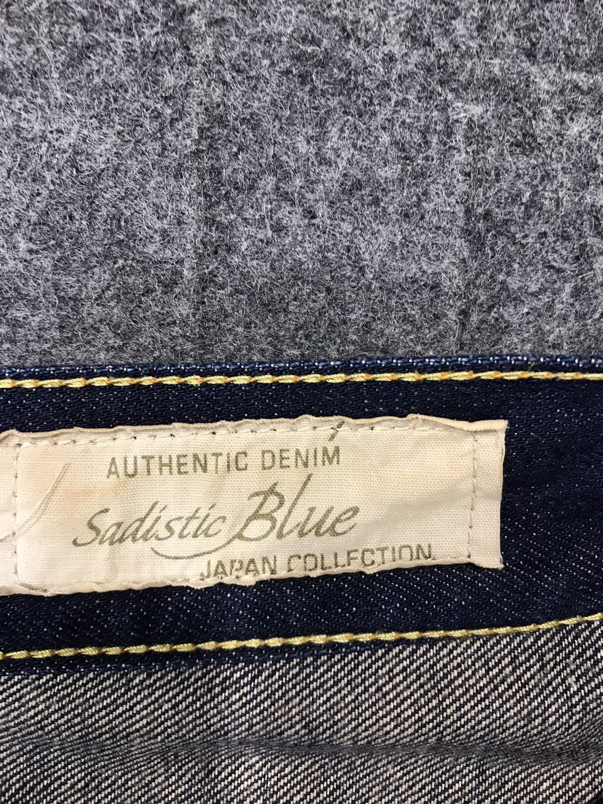 Japanese Brand × Vintage Vintage Sadistic Blue Indigo Denim Design Size US 30 / EU 46 - 14 Thumbnail