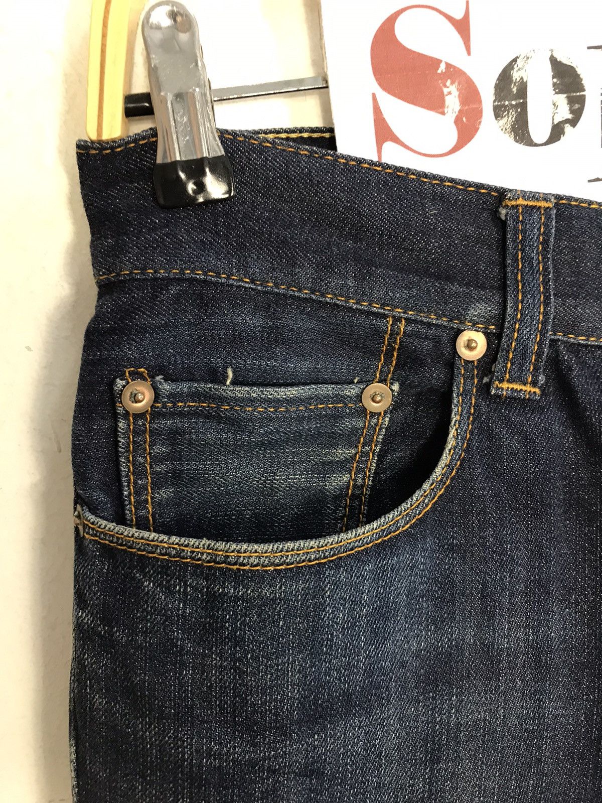 Japanese Brand × Vintage Vintage Sadistic Blue Indigo Denim Design Size US 30 / EU 46 - 8 Thumbnail
