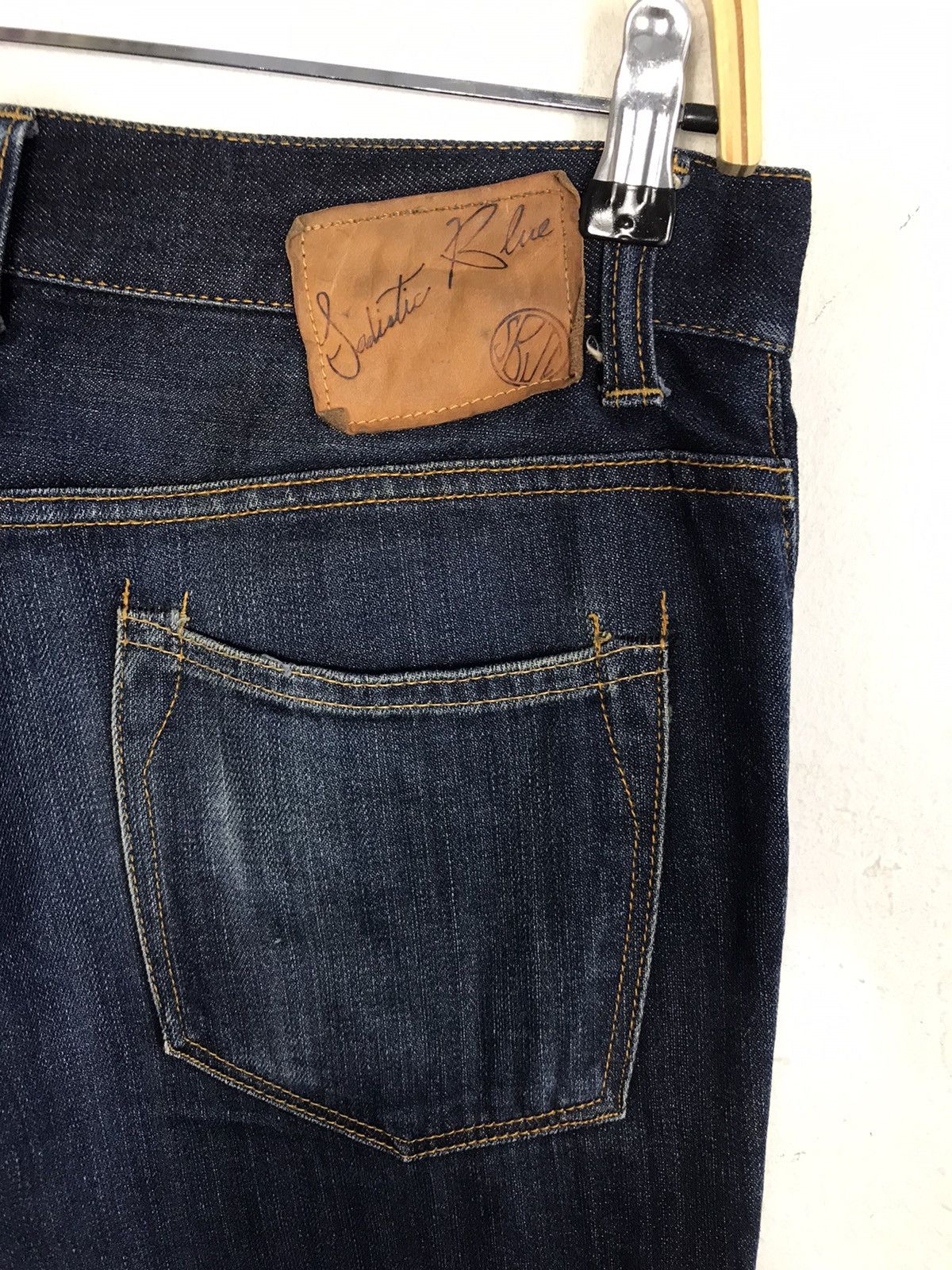 Japanese Brand × Vintage Vintage Sadistic Blue Indigo Denim Design Size US 30 / EU 46 - 11 Thumbnail